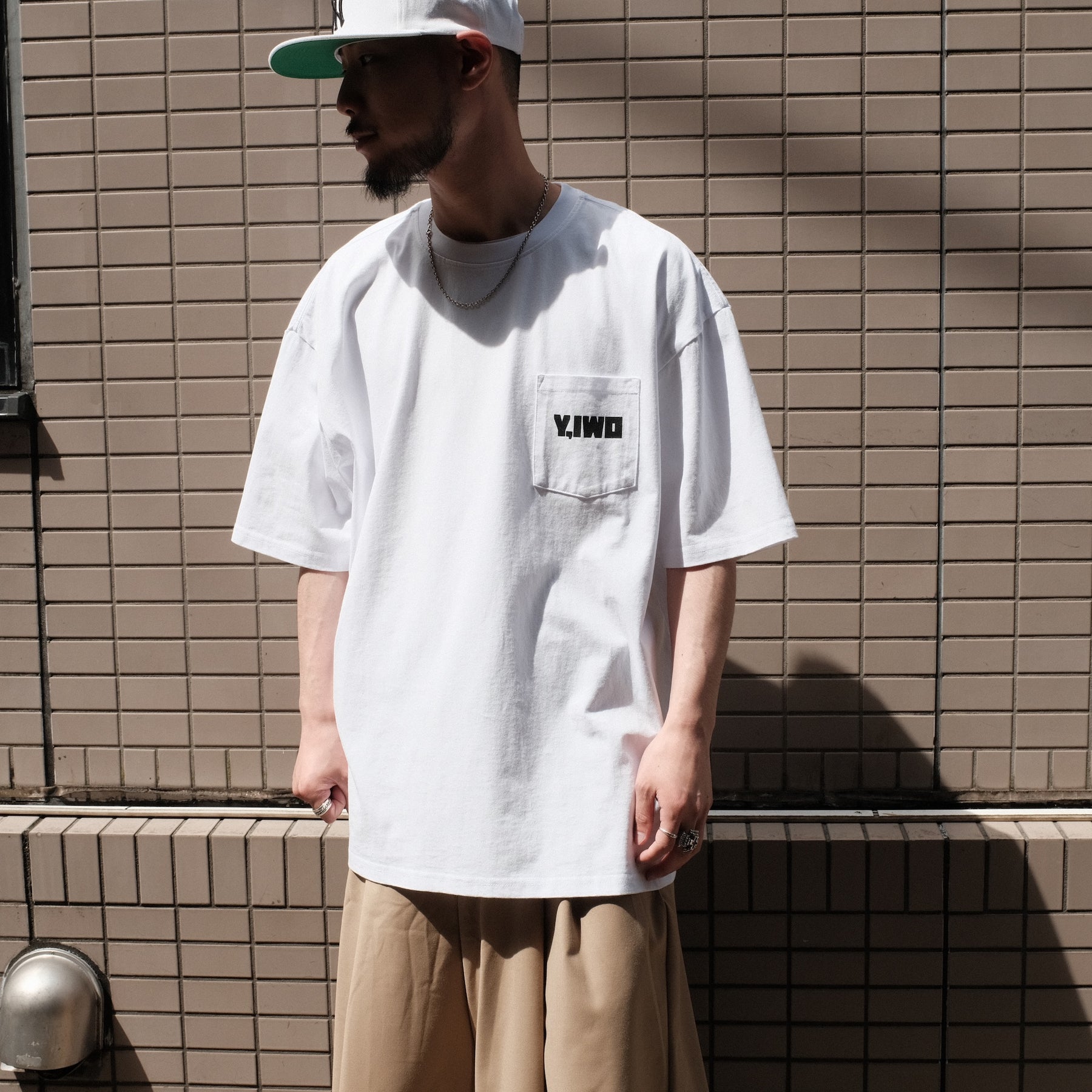 Y,IWO / “Think Big” Pocket Tee WHITE