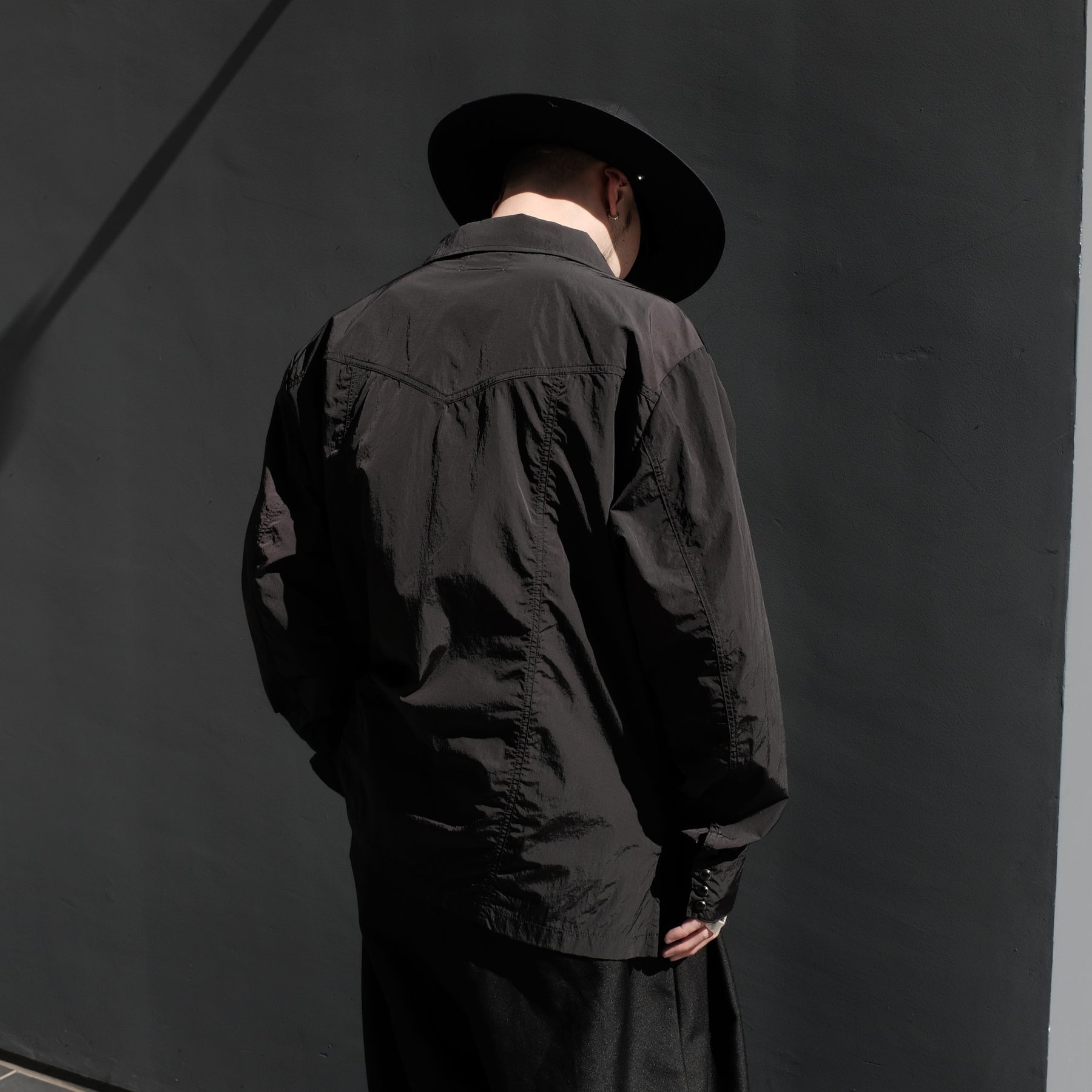 THE MAGUEY / NYLON WESTERN SHIRT BLACK