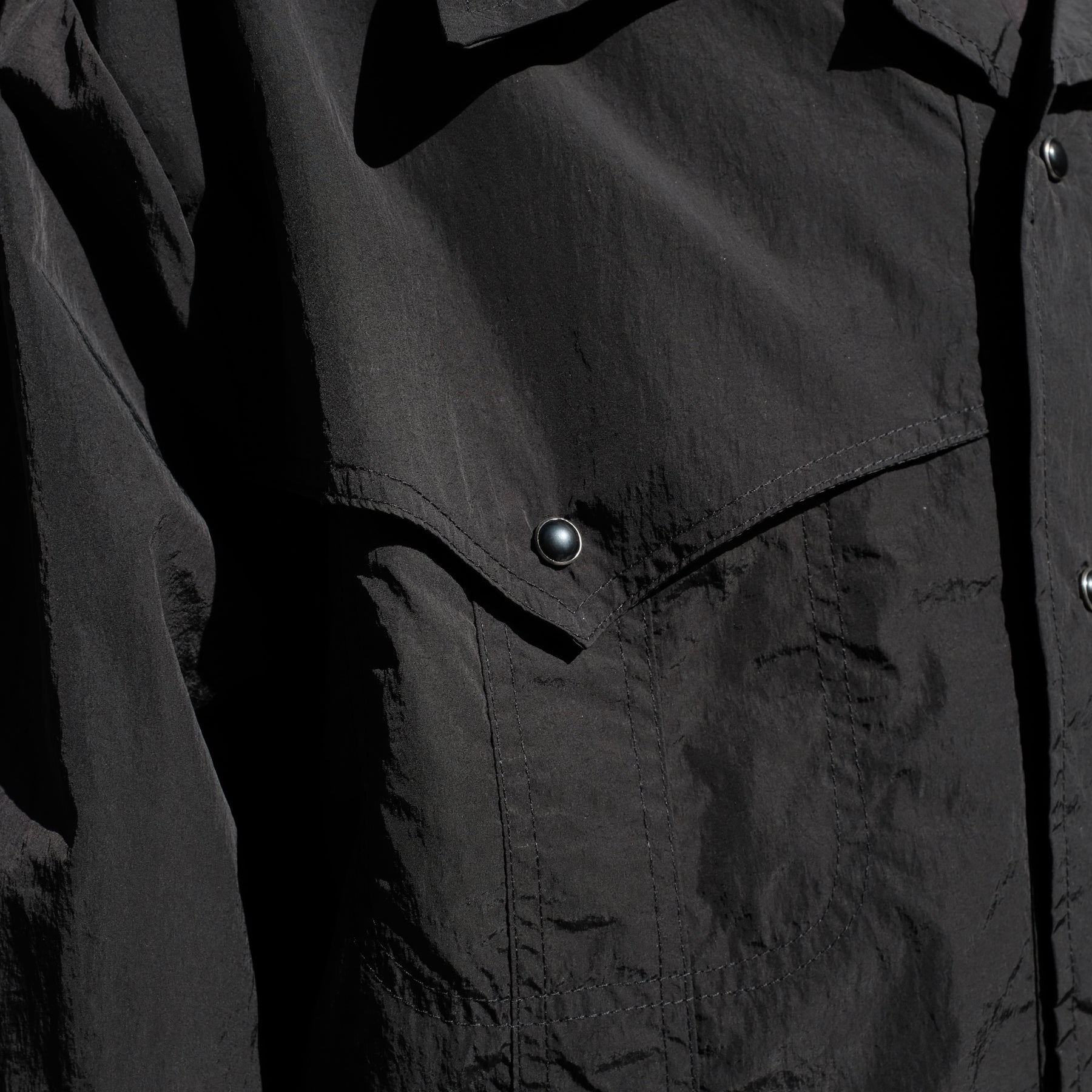THE MAGUEY / NYLON WESTERN SHIRT BLACK