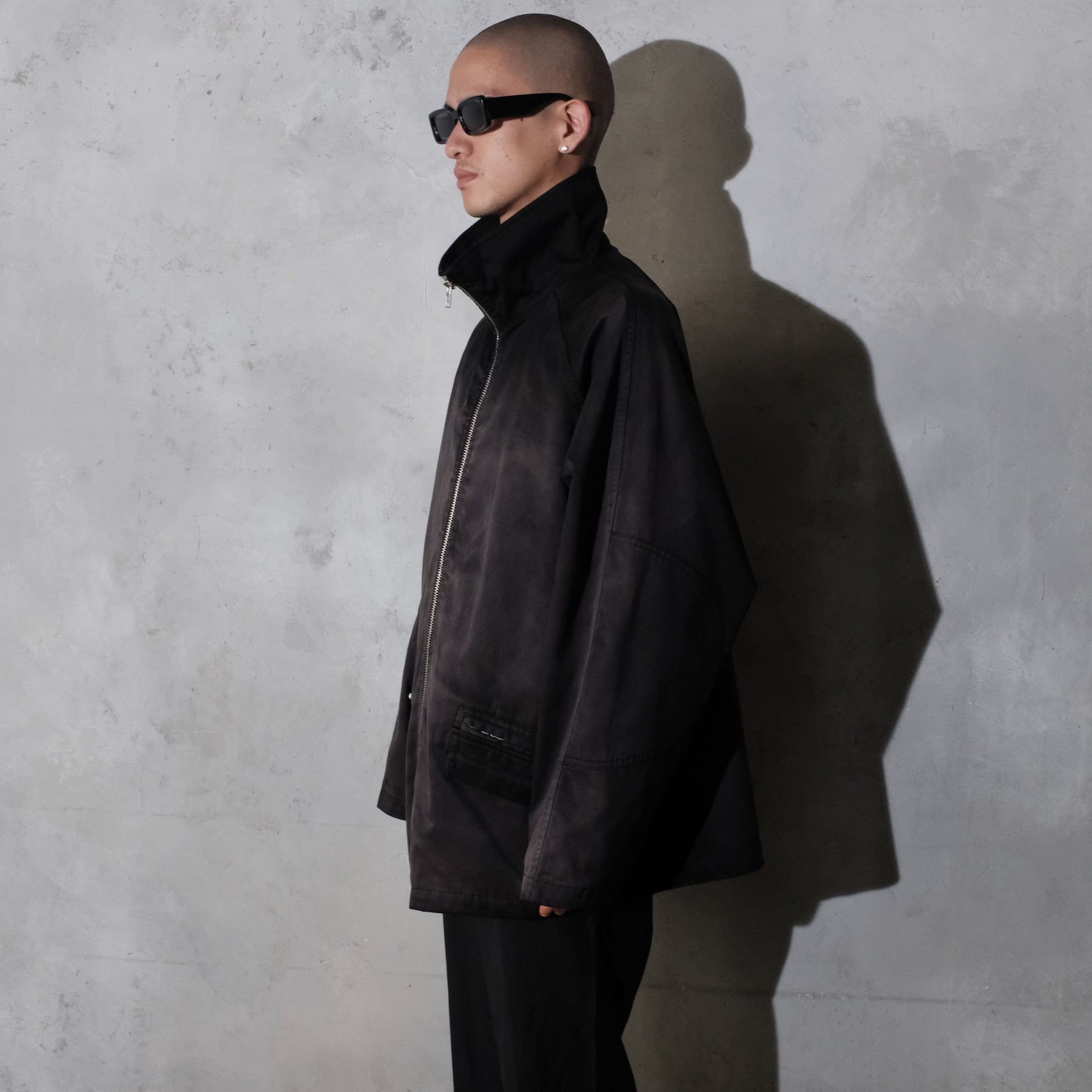 THE MAGUEY / WASHED BLOUSON WASHED BLACK