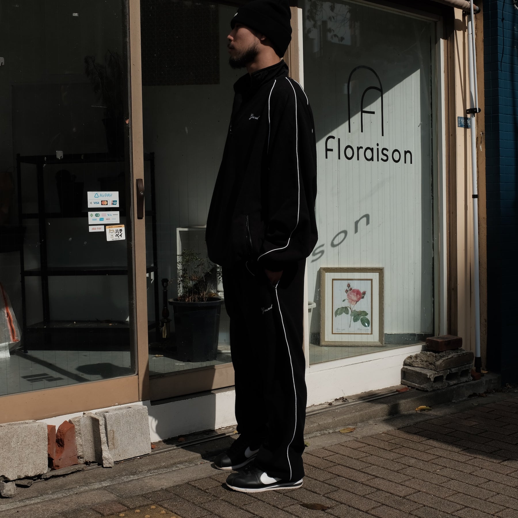<span style="color: #f50b0b;">Last One</span> Grand Collection × UMBRO / MICRO FLEECE QUARTER ZIP BLACK