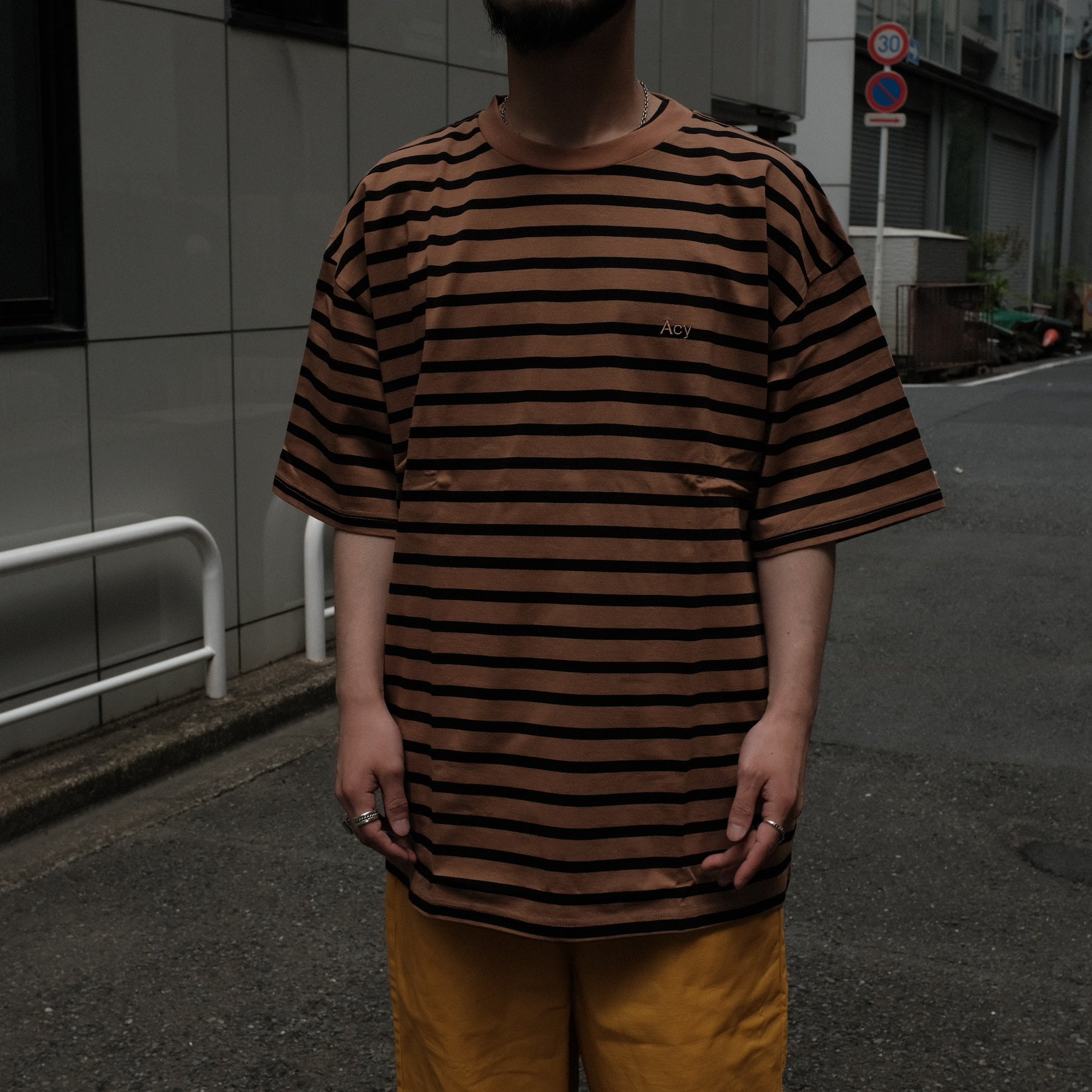 Acy / F.BORDER TEE CAFE OLE
