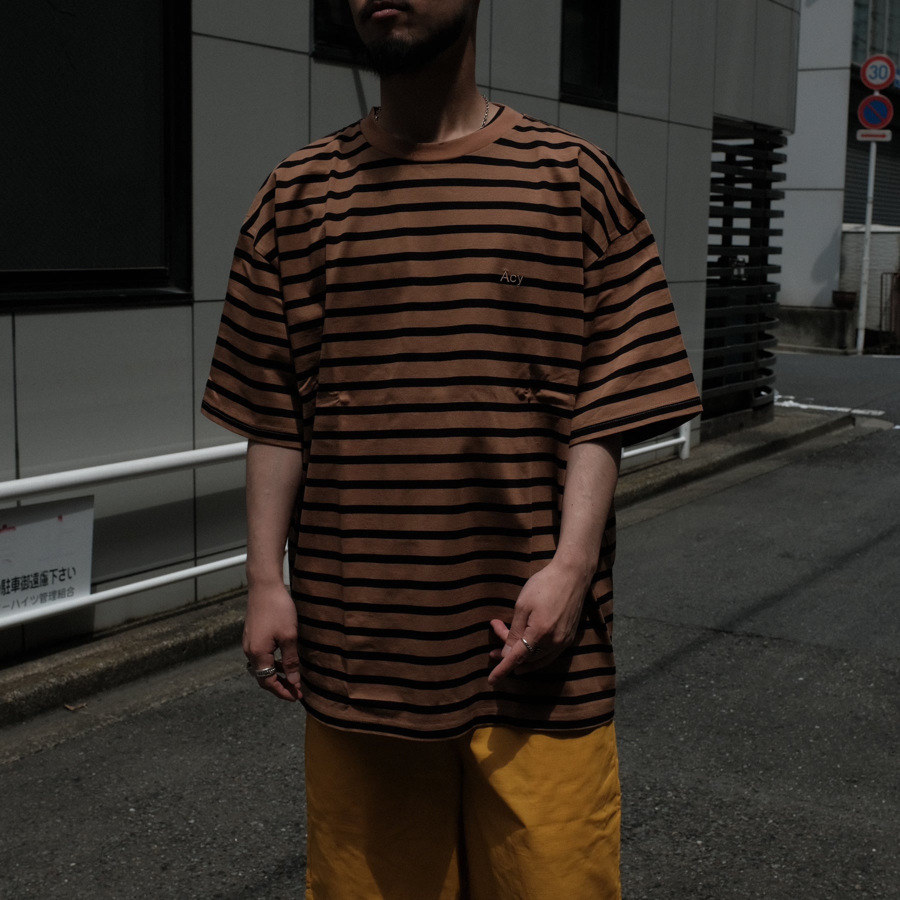 Acy / F.BORDER TEE CAFE OLE