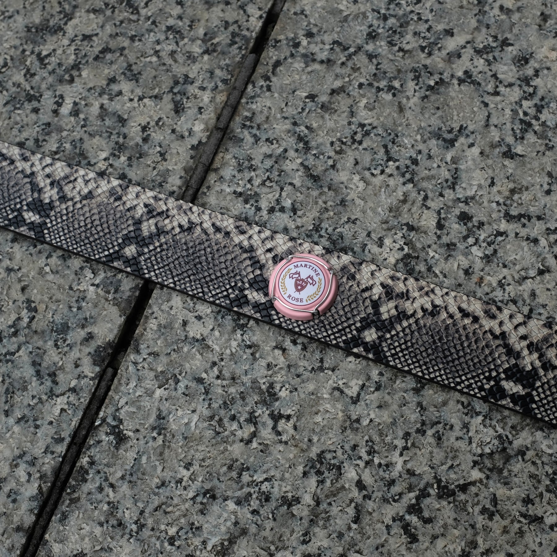 Martine Rose / CHAMPAGNE CAP CLASSIC BELT GREY