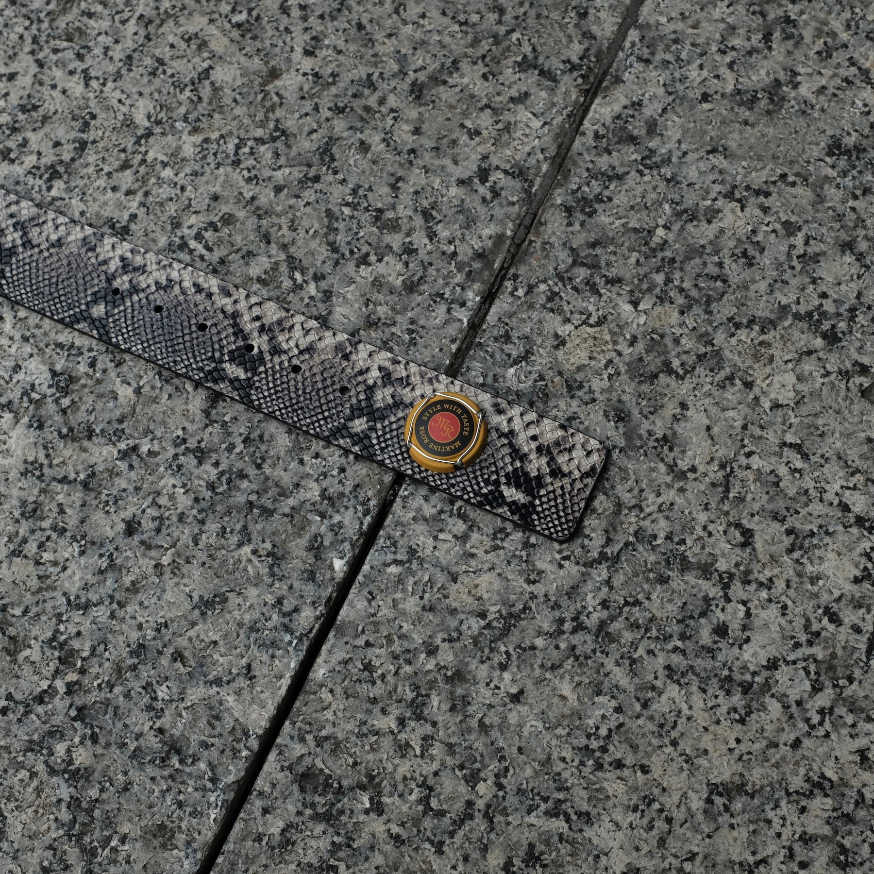 Martine Rose / CHAMPAGNE CAP CLASSIC BELT GREY