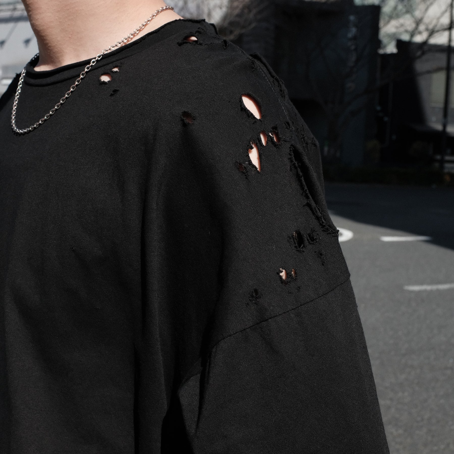 TEPPEI FURUYAMA / CRASH LOOSE FIT T-SHIRT BLACK