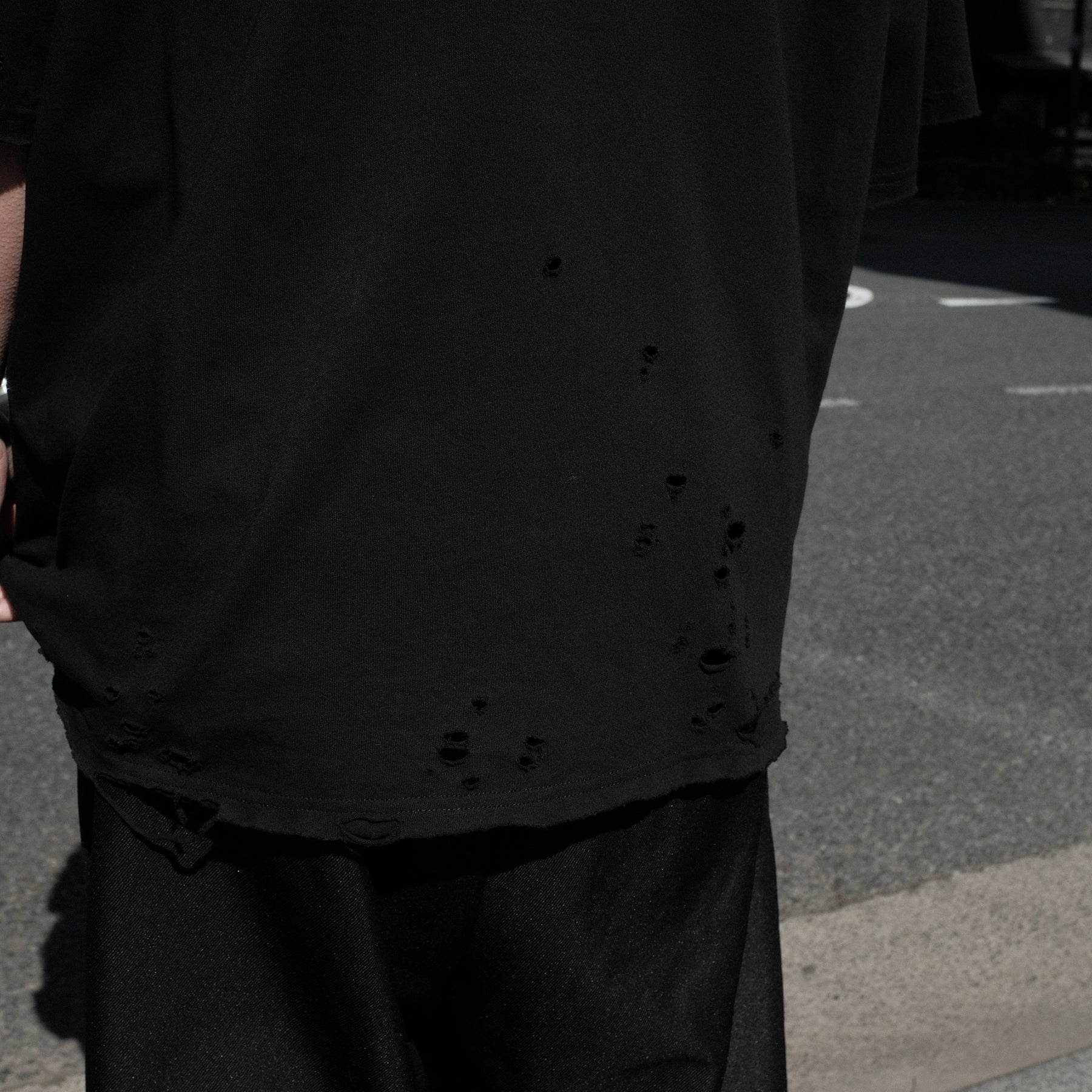 TEPPEI FURUYAMA / CRASH LOOSE FIT T-SHIRT BLACK