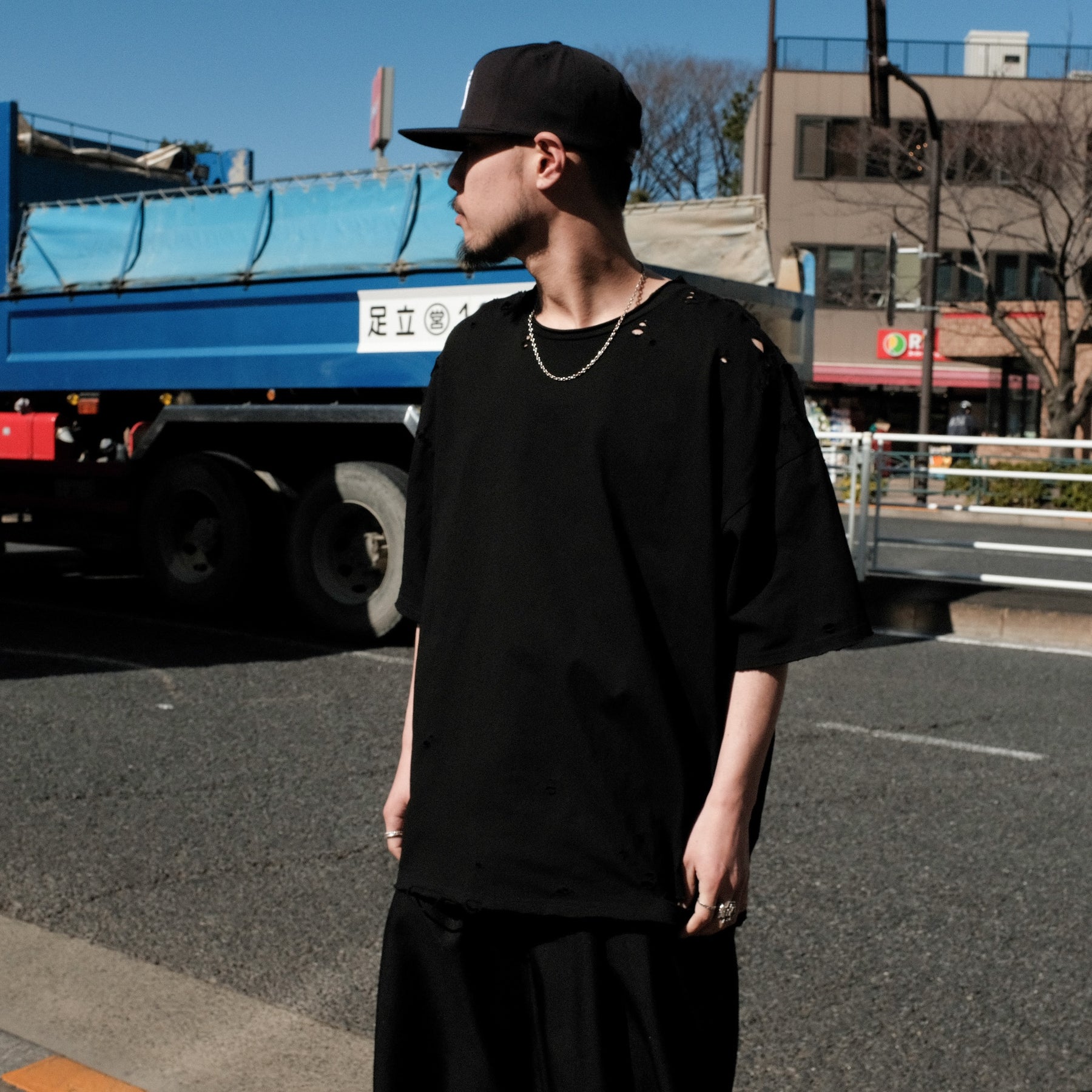 TEPPEI FURUYAMA / CRASH LOOSE FIT T-SHIRT BLACK