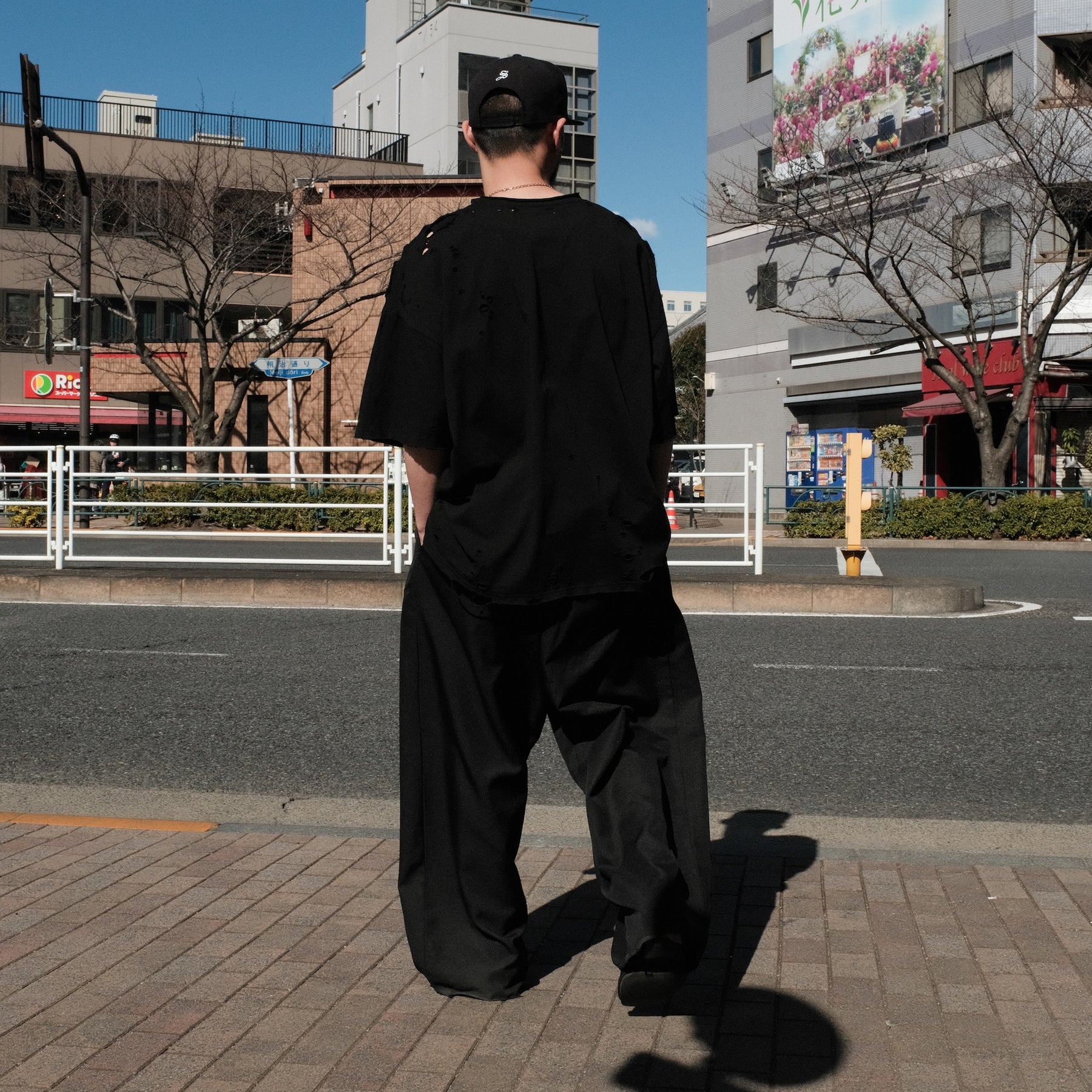 TEPPEI FURUYAMA / CRASH LOOSE FIT T-SHIRT BLACK