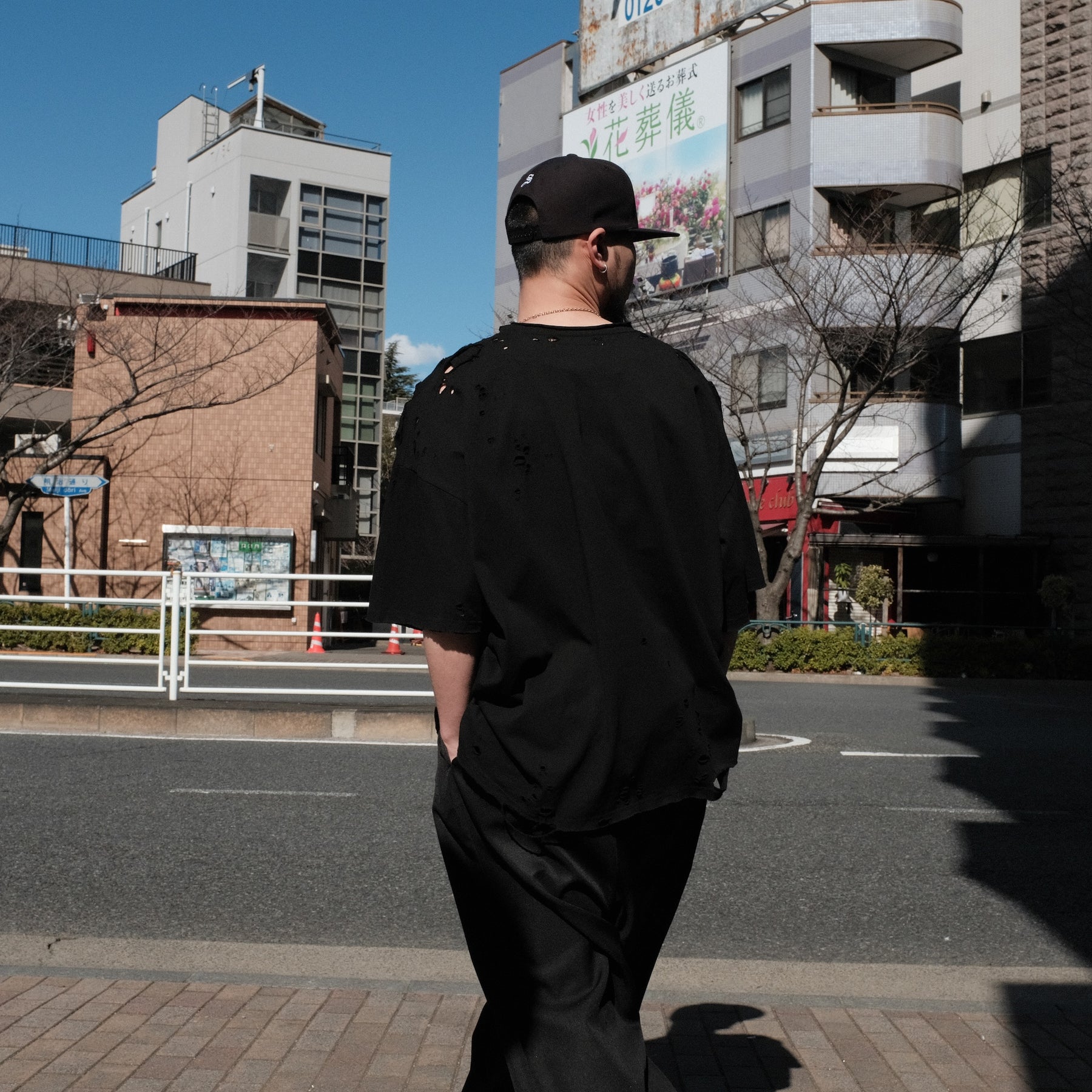 TEPPEI FURUYAMA / CRASH LOOSE FIT T-SHIRT BLACK