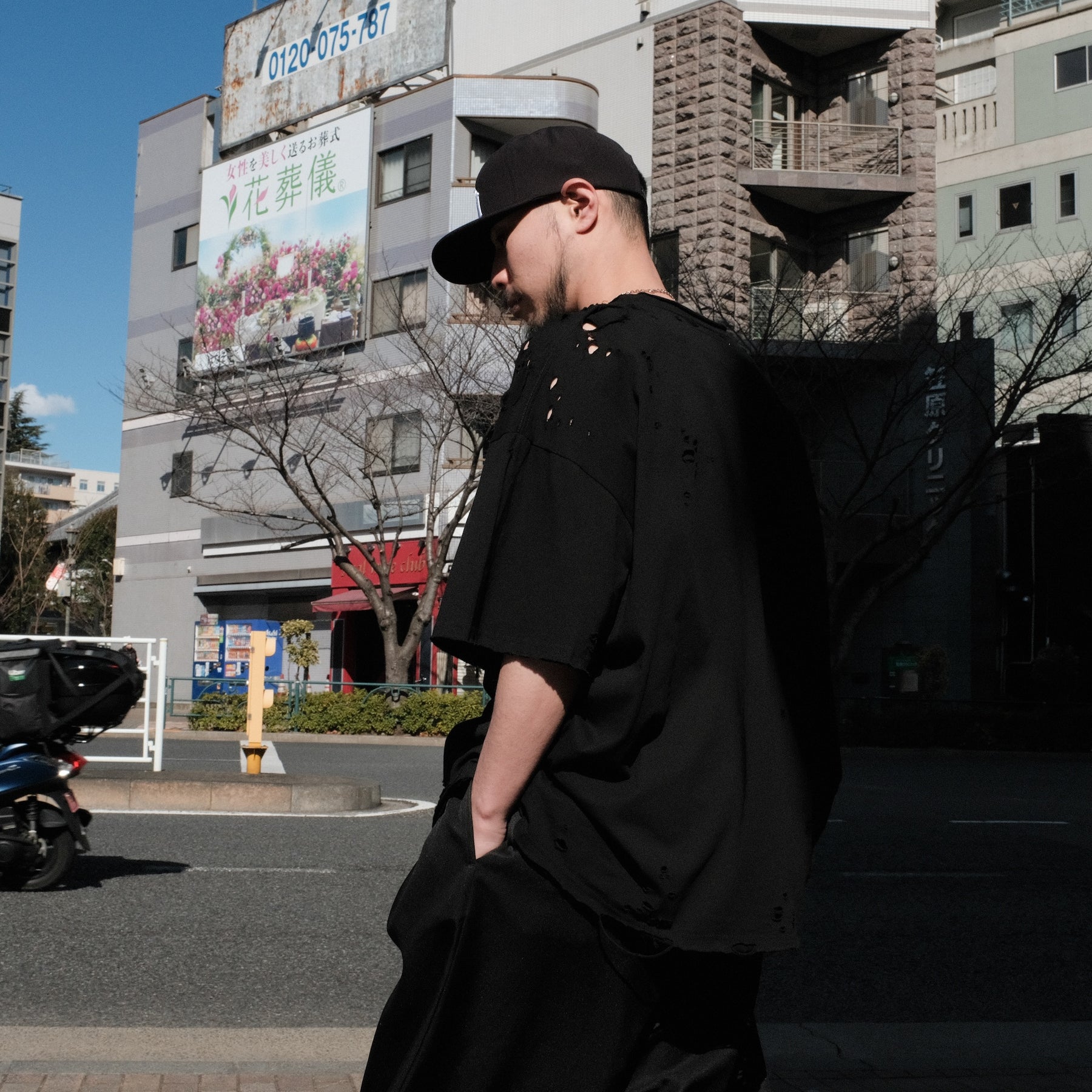 TEPPEI FURUYAMA / CRASH LOOSE FIT T-SHIRT BLACK