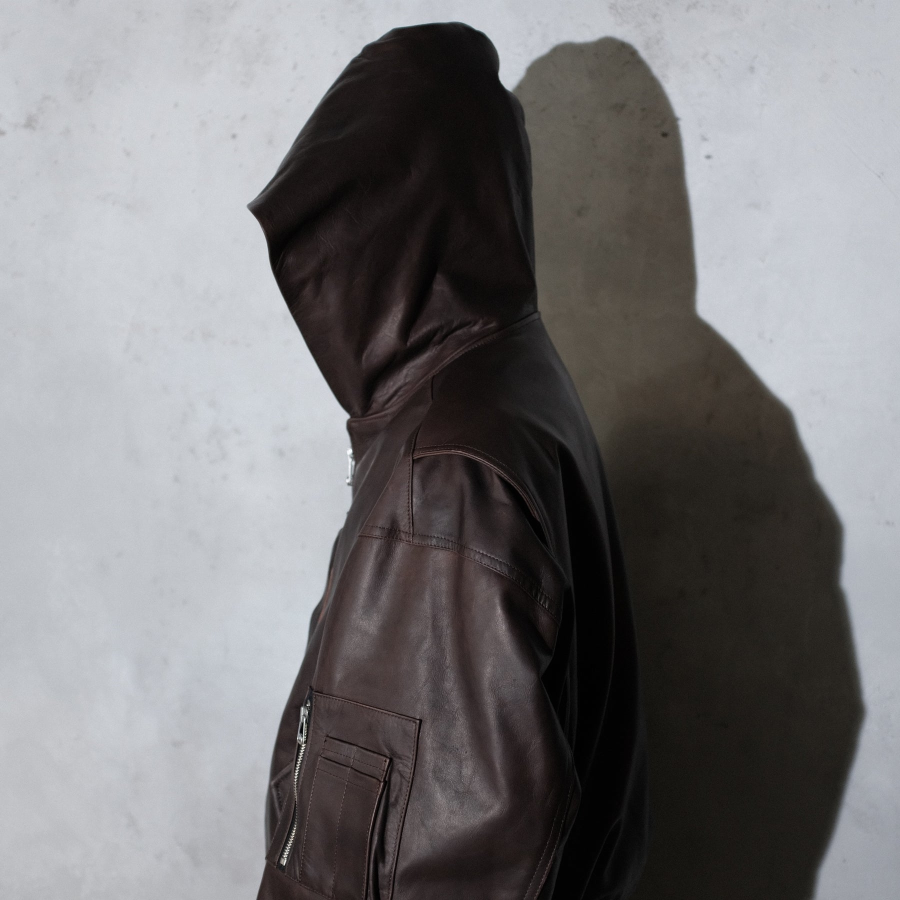 <span style="color: #f50b0b;">Last One</span> ROTOL / LEATHER BOMBER JACKET BLACK