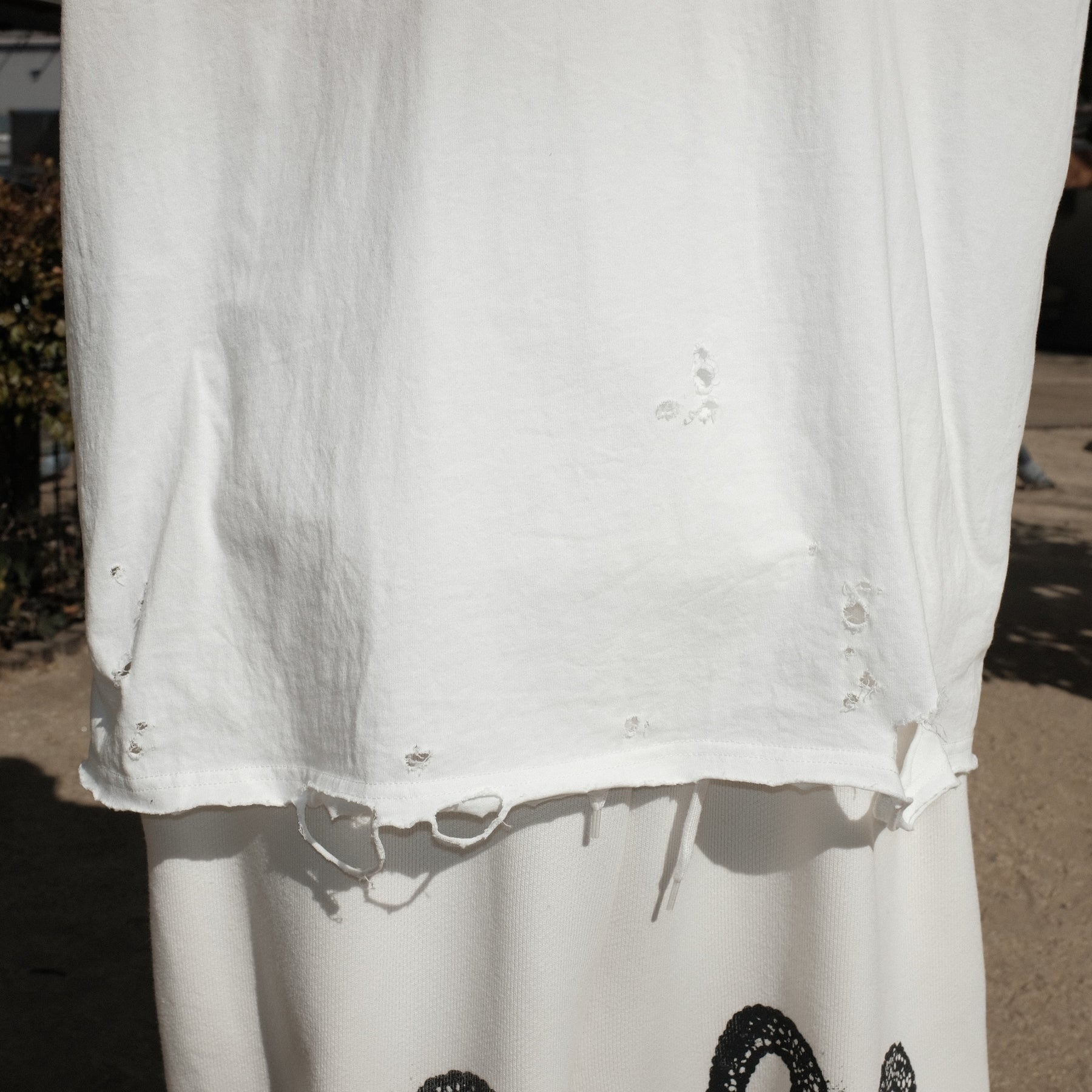 TEPPEI FURUYAMA / CRASH LOOSE FIT T-SHIRT WHITE