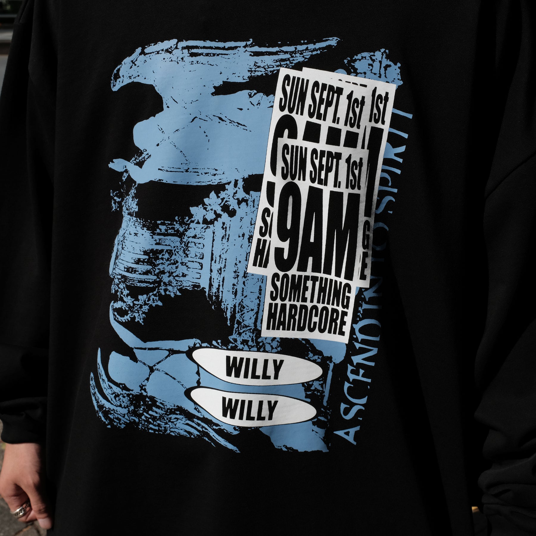 <span style="color: #f50b0b;">Last One</span> WILLY CHAVARRIA / ASCEND INTO SPIRIT LS BUFFALO T SOLID BLACK
