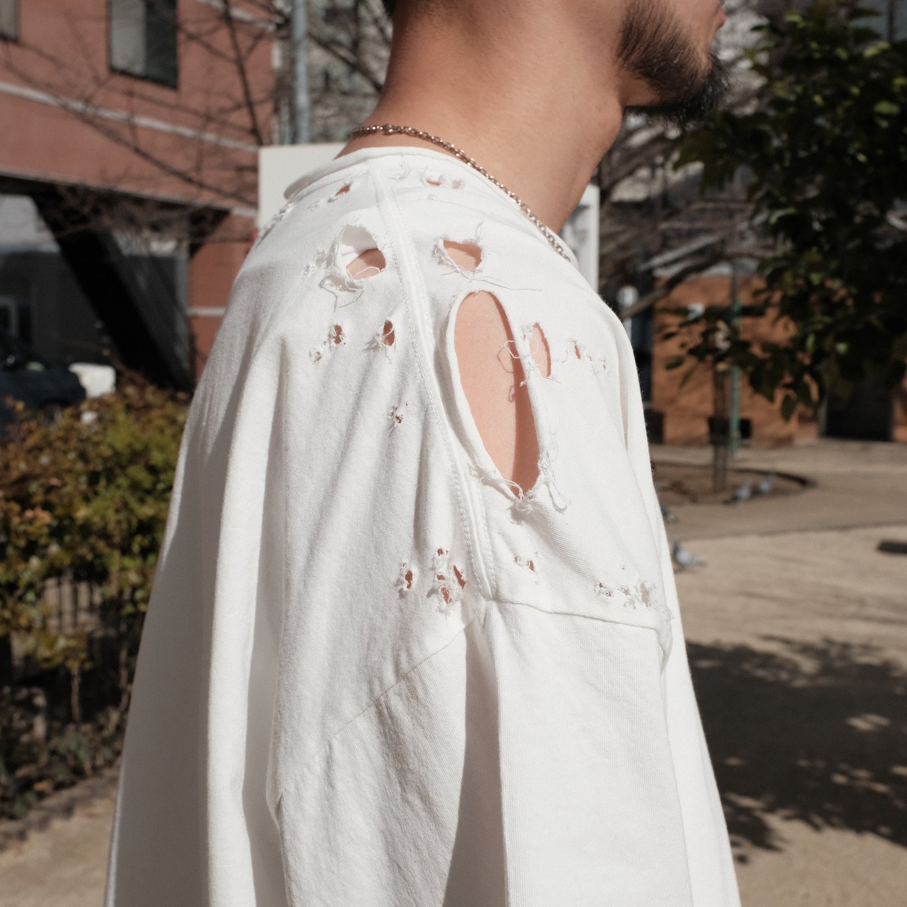TEPPEI FURUYAMA / CRASH LOOSE FIT T-SHIRT WHITE