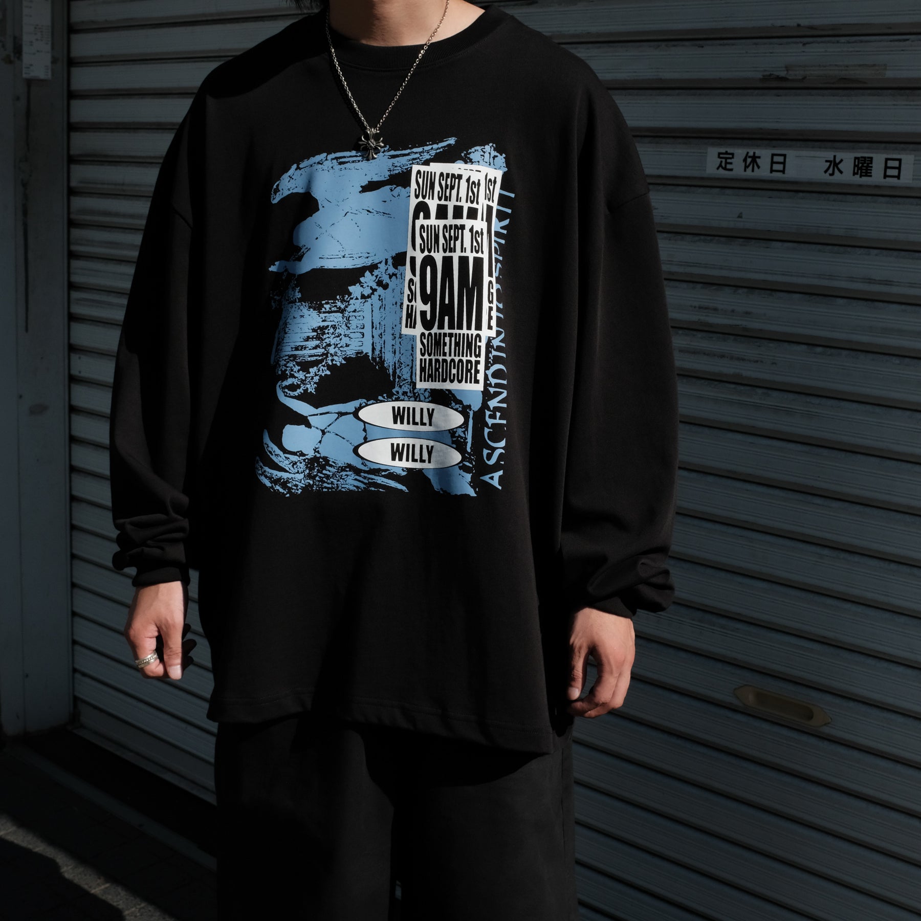 <span style="color: #f50b0b;">Last One</span> WILLY CHAVARRIA / ASCEND INTO SPIRIT LS BUFFALO T SOLID BLACK