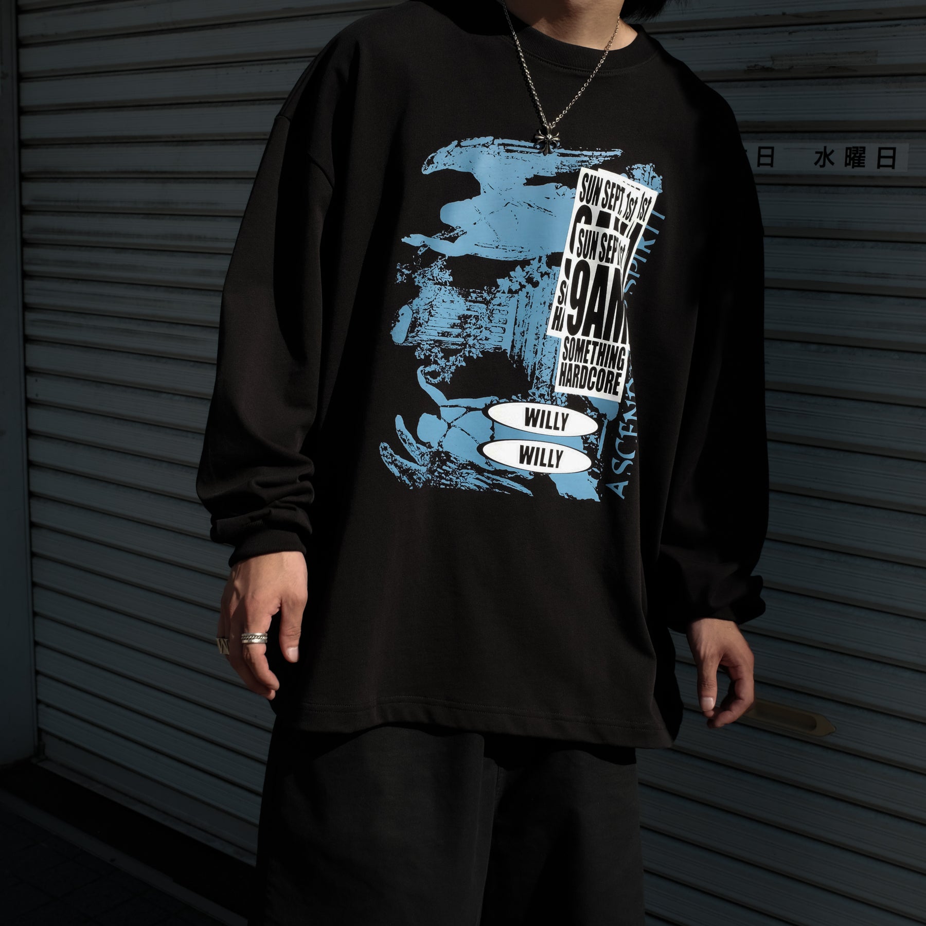 <span style="color: #f50b0b;">Last One</span> WILLY CHAVARRIA / ASCEND INTO SPIRIT LS BUFFALO T SOLID BLACK