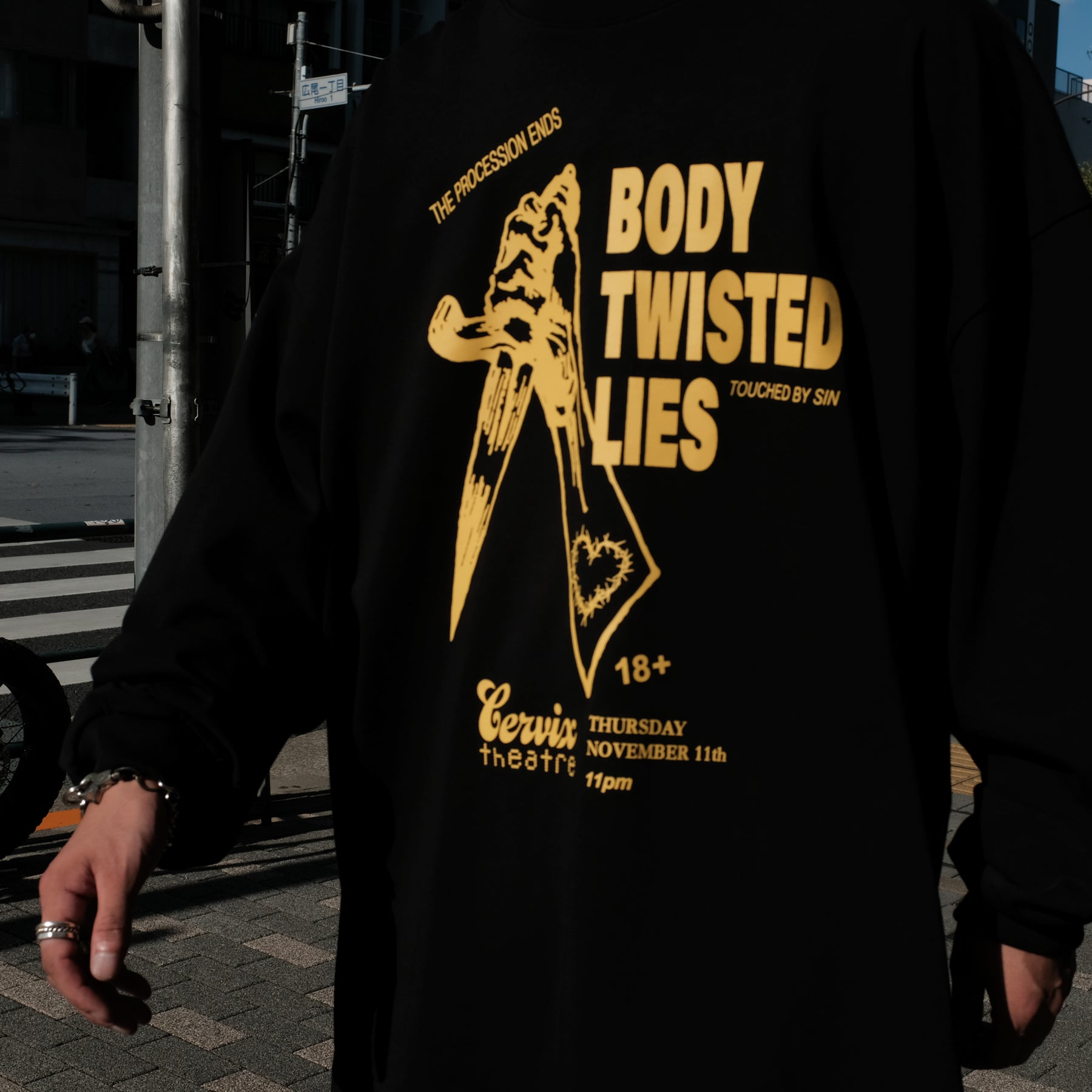 <span style="color: #ff2a00;">Last One</span> WILLY CHAVARRIA / BODY TWISTED LIES LS BUFFALO T SOLID BLACK