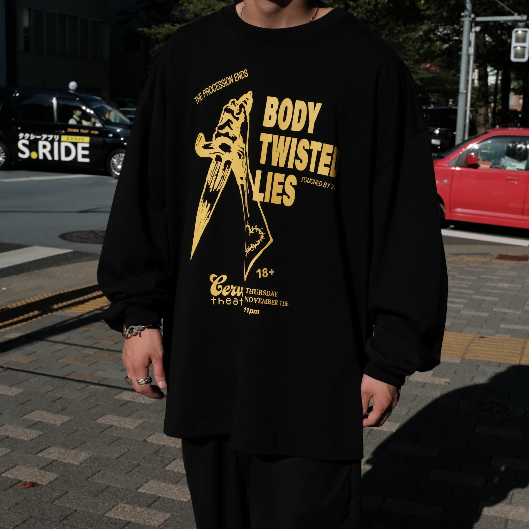 <span style="color: #ff2a00;">Last One</span> WILLY CHAVARRIA / BODY TWISTED LIES LS BUFFALO T SOLID BLACK