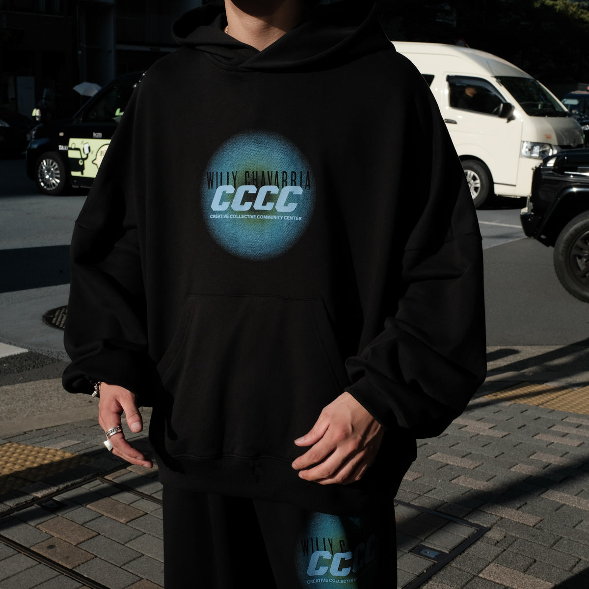 <span style="color: #f50b0b;">Last One</span> WILLY CHAVARRIA / RALLY BUFFALO HOODIE SOLID BLACK