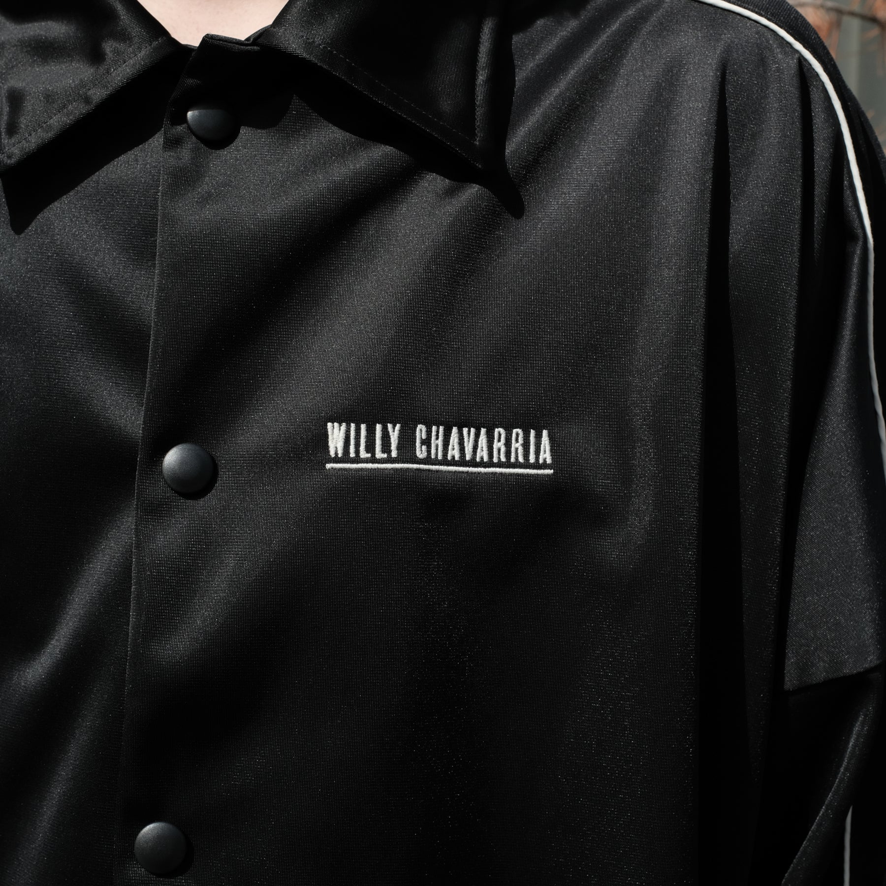 WILLY CHAVARRIA / MONSTER PUFFER TRACK JACKET BLACK