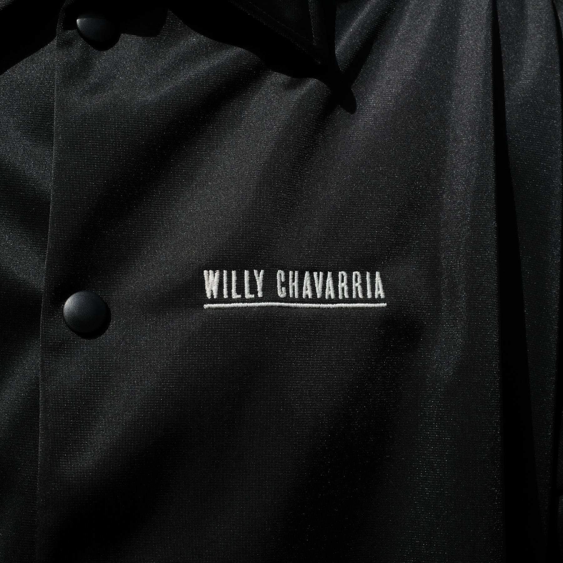 WILLY CHAVARRIA / MONSTER PUFFER TRACK JACKET BLACK