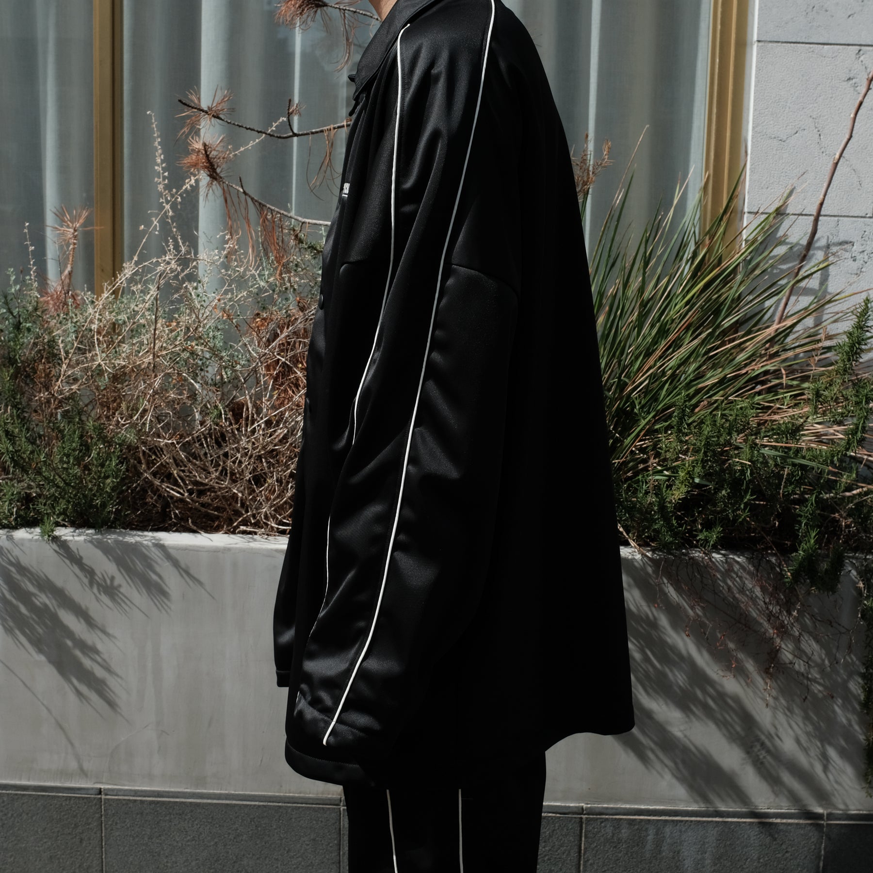 WILLY CHAVARRIA / MONSTER PUFFER TRACK JACKET BLACK