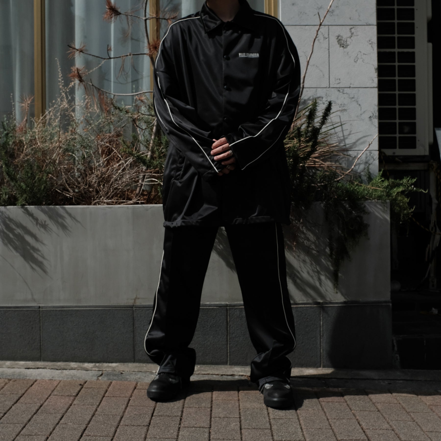 WILLY CHAVARRIA / MONSTER PUFFER TRACK JACKET BLACK