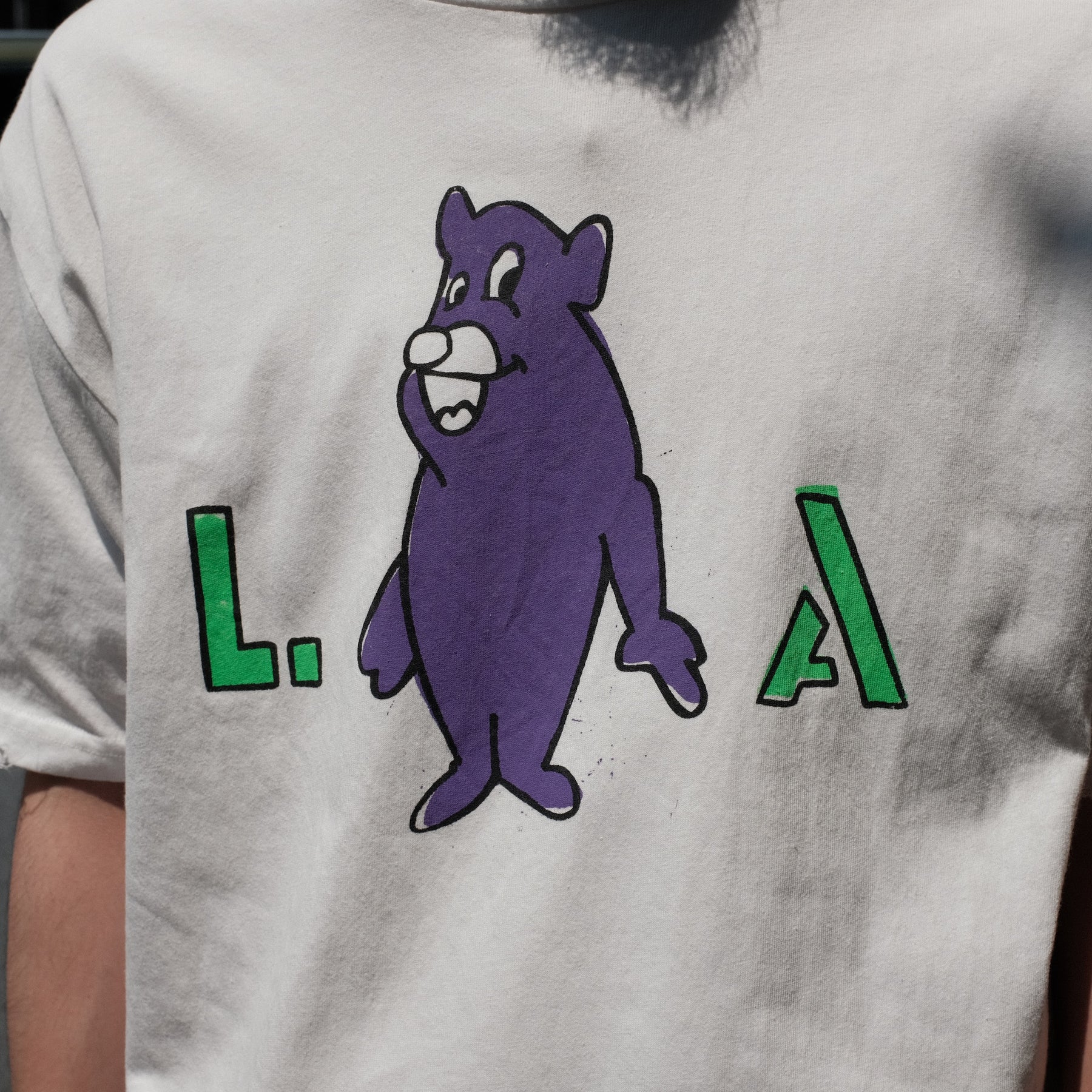<span style="color: #ff2a00;">Last One</span> TEPPEI FURUYAMA / HALF SLEEVE T-SHIRT LA BEAR PURPLE