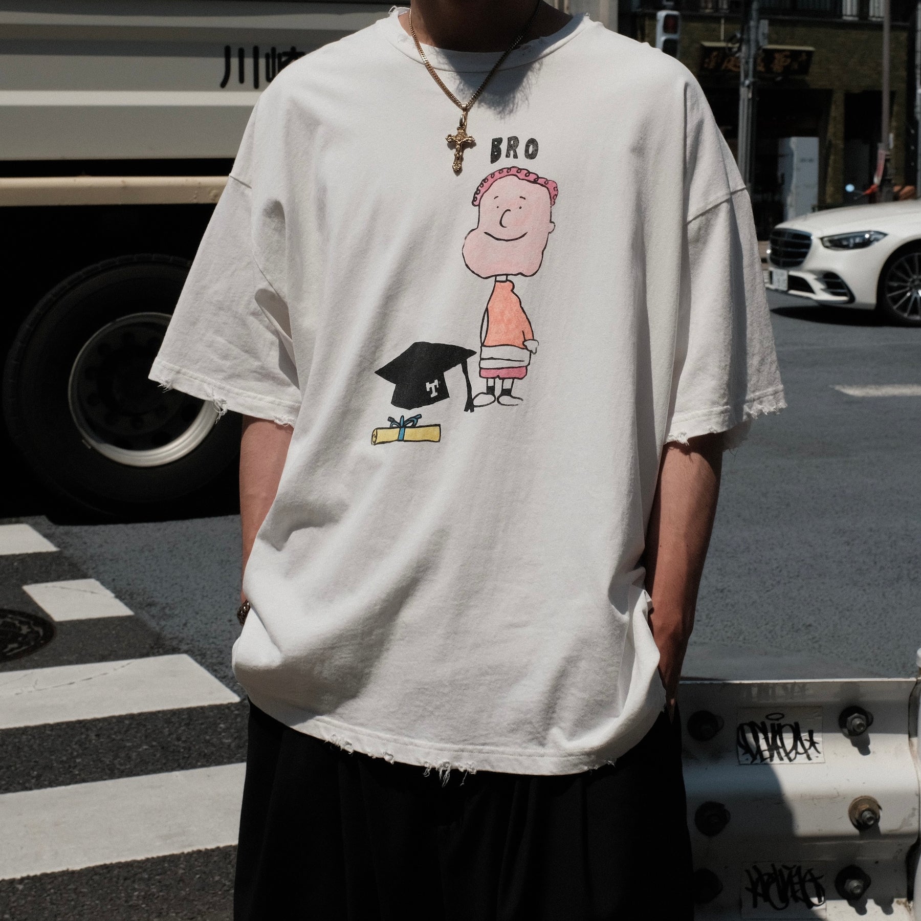 TEPPEI FURUYAMA / HALF SLEEVE T-SHIRT BRO ORANGE