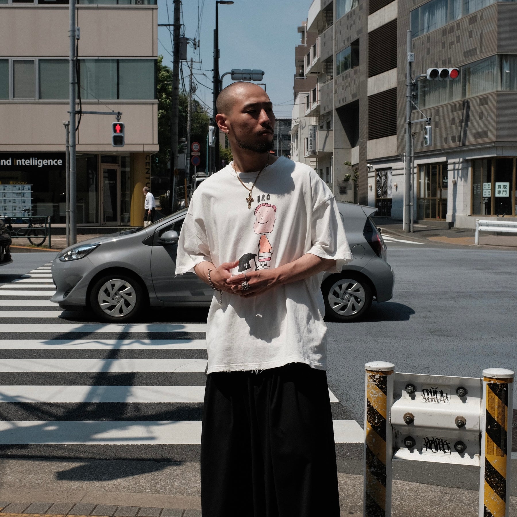 TEPPEI FURUYAMA / HALF SLEEVE T-SHIRT BRO ORANGE