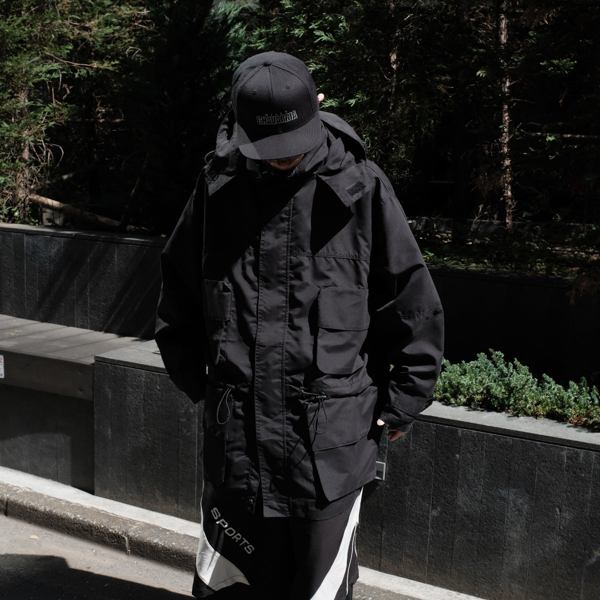 <span style="color: #f50b0b;">Last One</span> WILLY CHAVARRIA / PARACHUTE JACKET WILLY BLACK