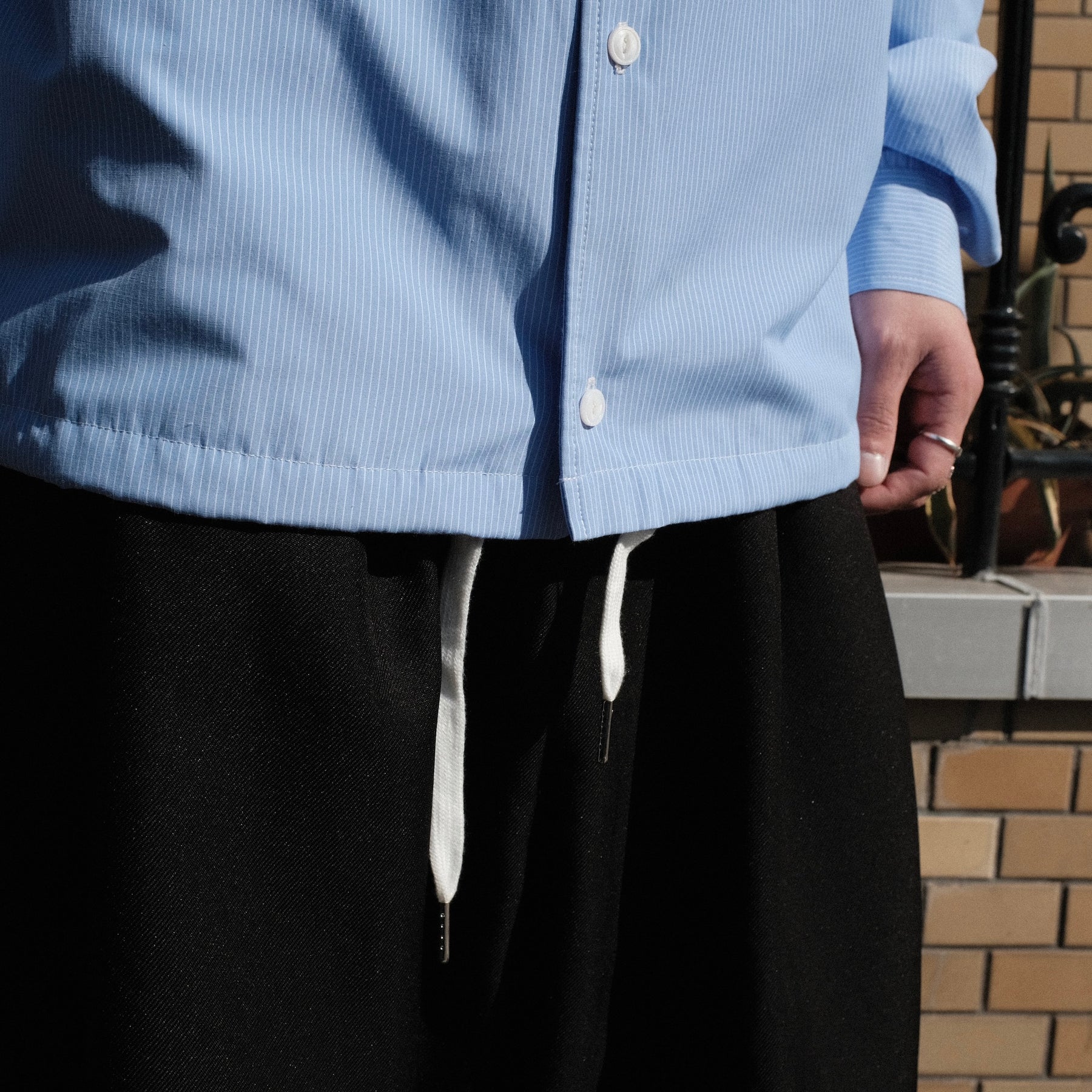 <span style="color: #f50b0b;">Last One</span> INTODUSK / STRIPE COACH JACKET BLUE STRIPE
