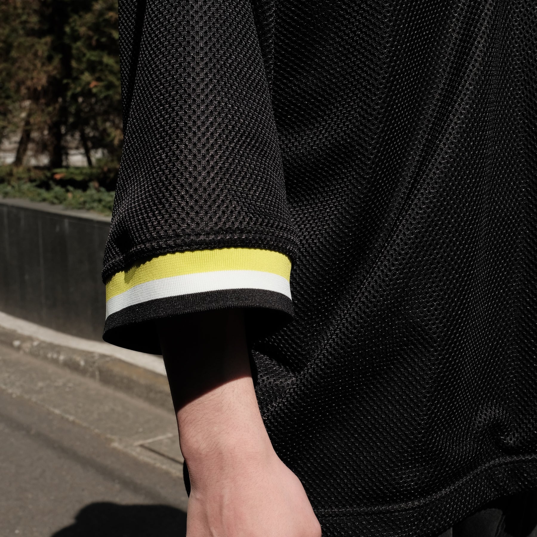 THE MAGUEY / MESH PULLOVER BLACK