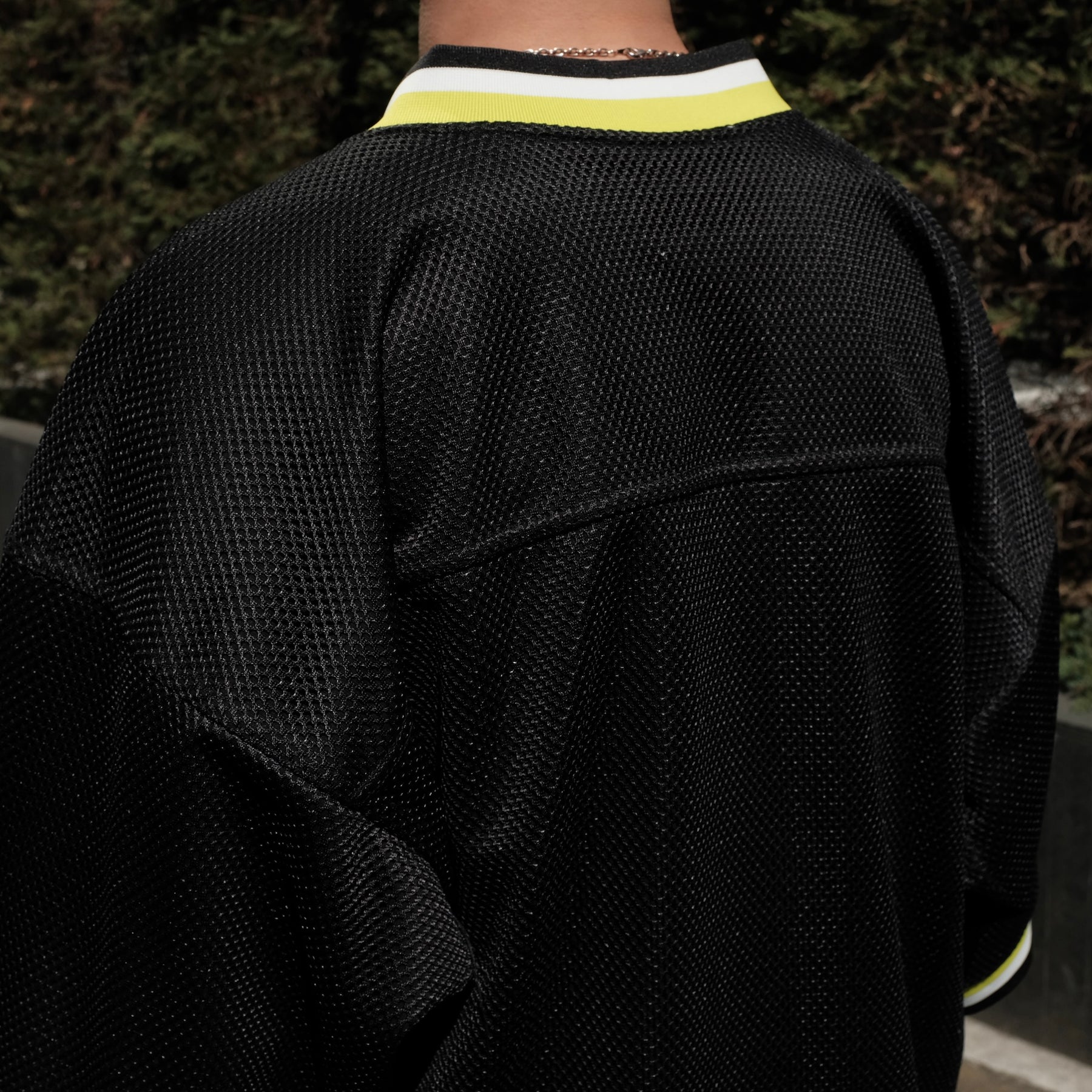 THE MAGUEY / MESH PULLOVER BLACK