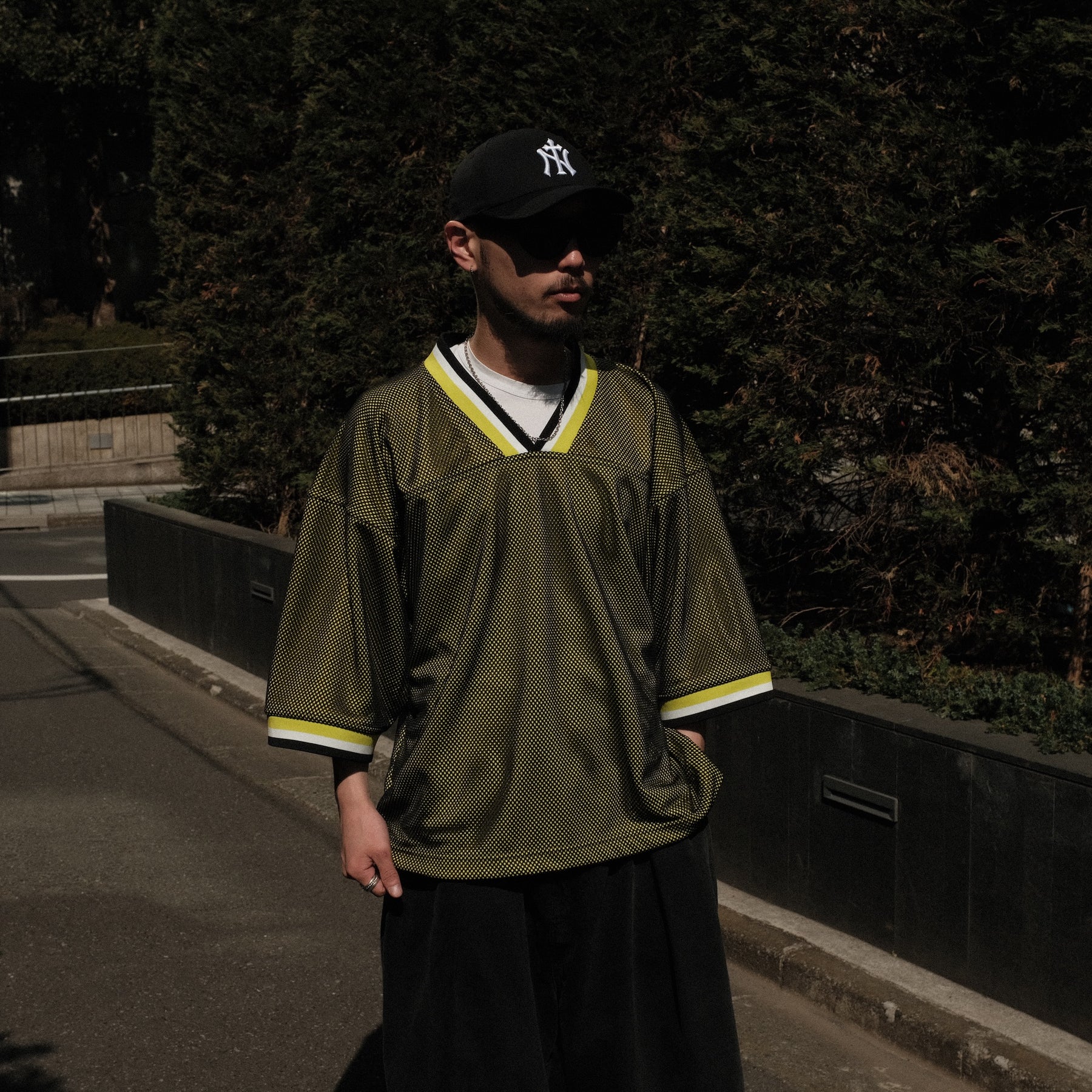 THE MAGUEY / MESH PULLOVER LIME
