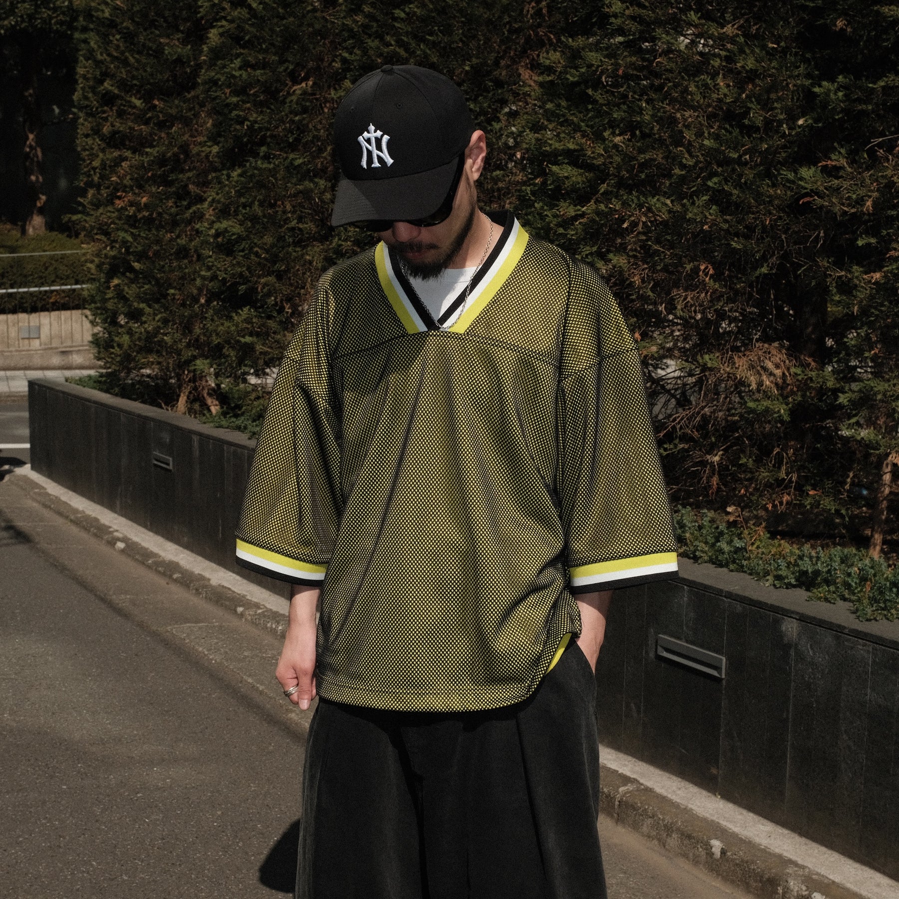 THE MAGUEY / MESH PULLOVER LIME