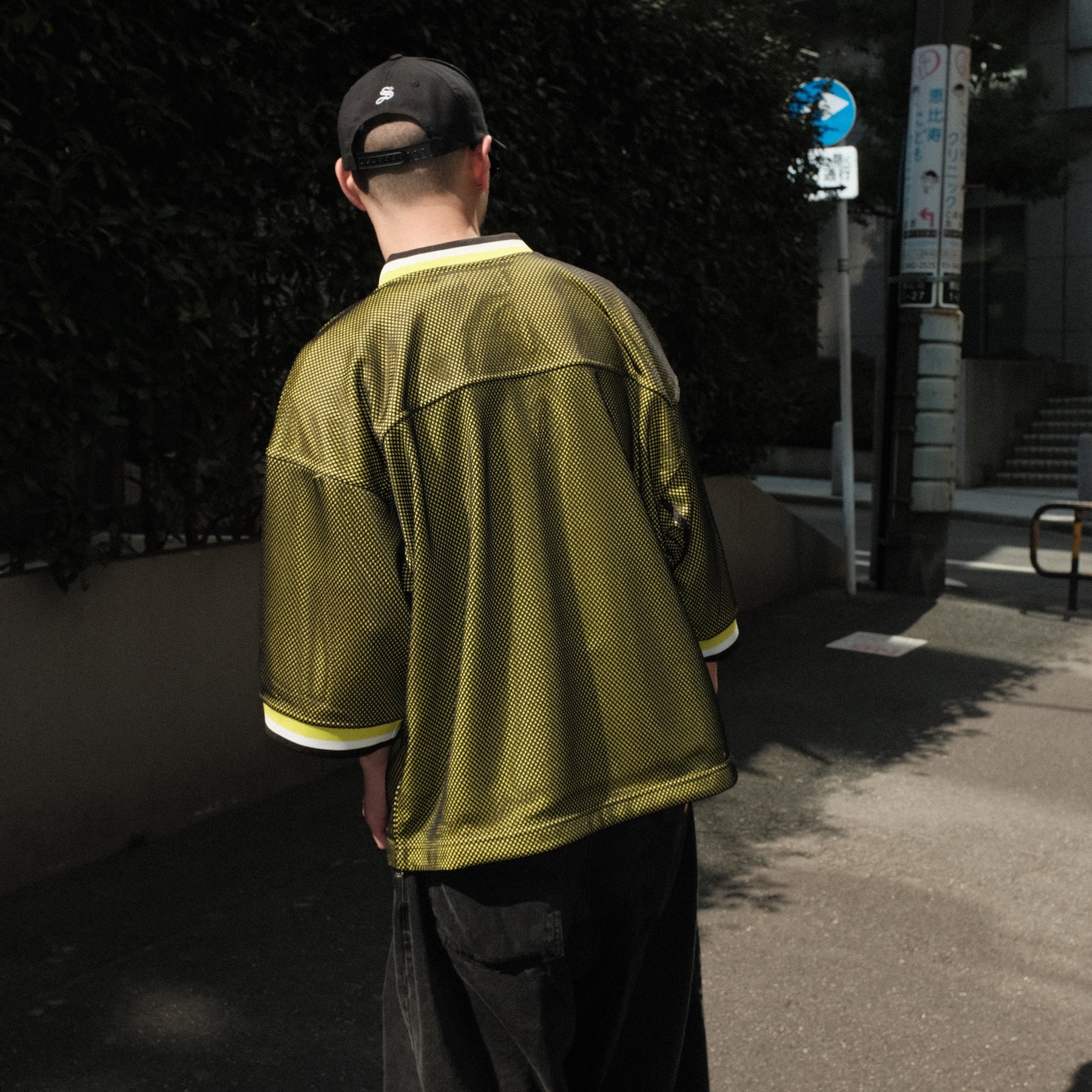 THE MAGUEY / MESH PULLOVER LIME