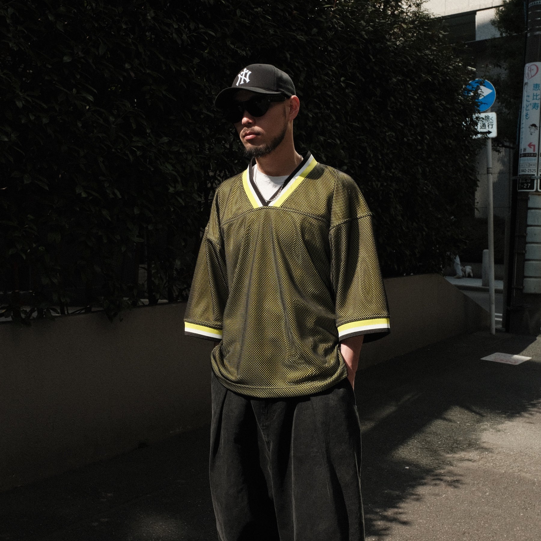 THE MAGUEY / MESH PULLOVER LIME