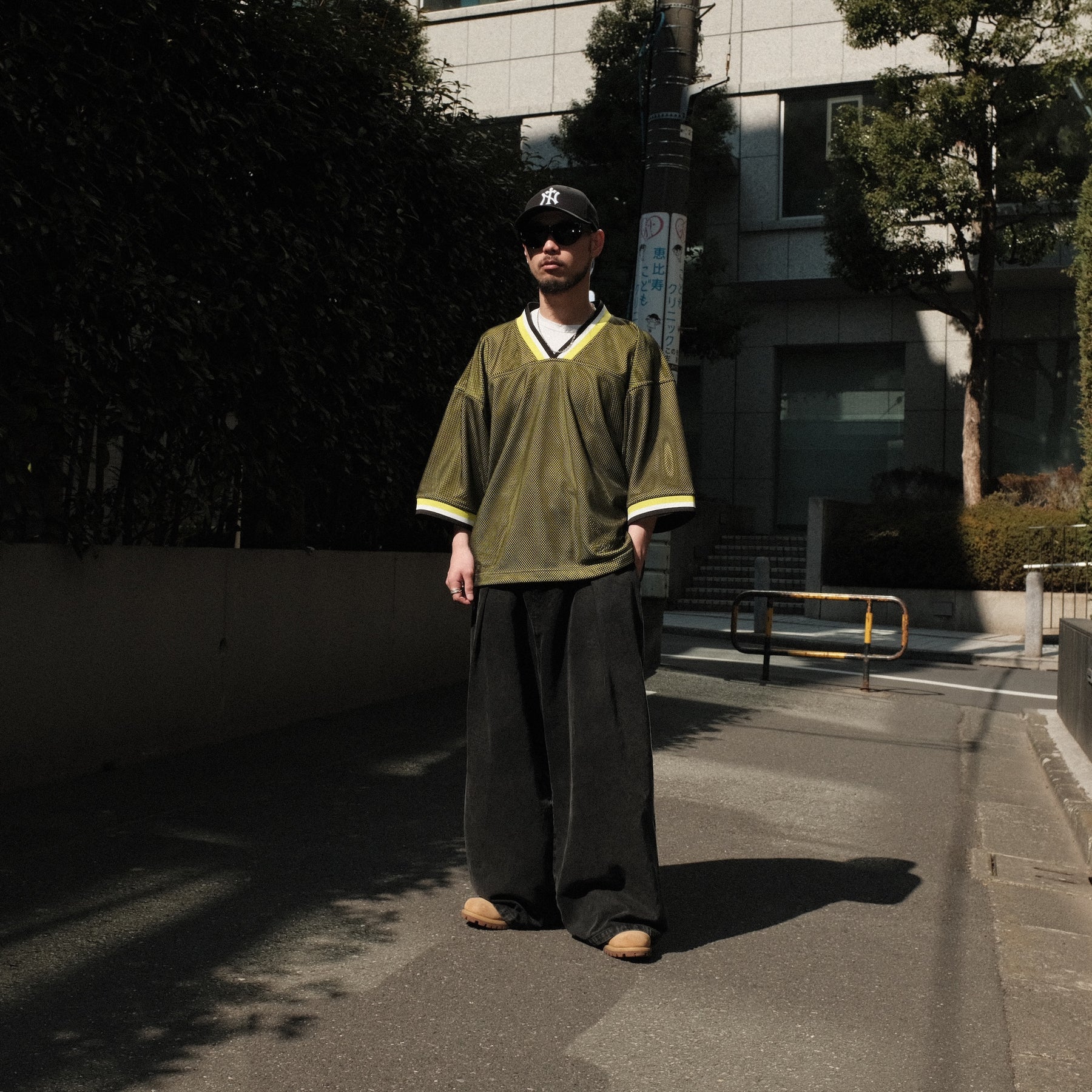 THE MAGUEY / MESH PULLOVER LIME