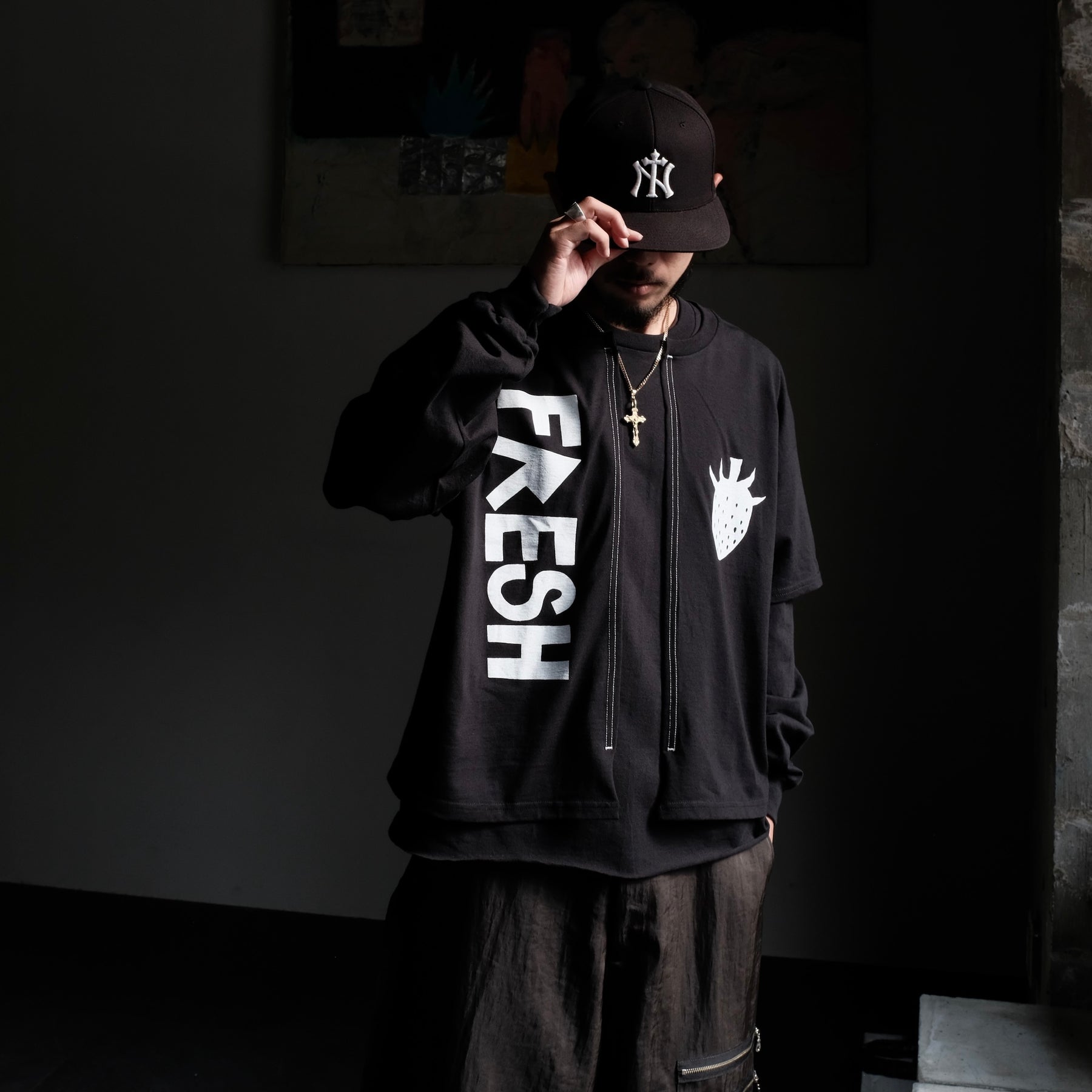 WESTFALL / WHATEVERWORKS DOUBLE SHIRT LS BLACK