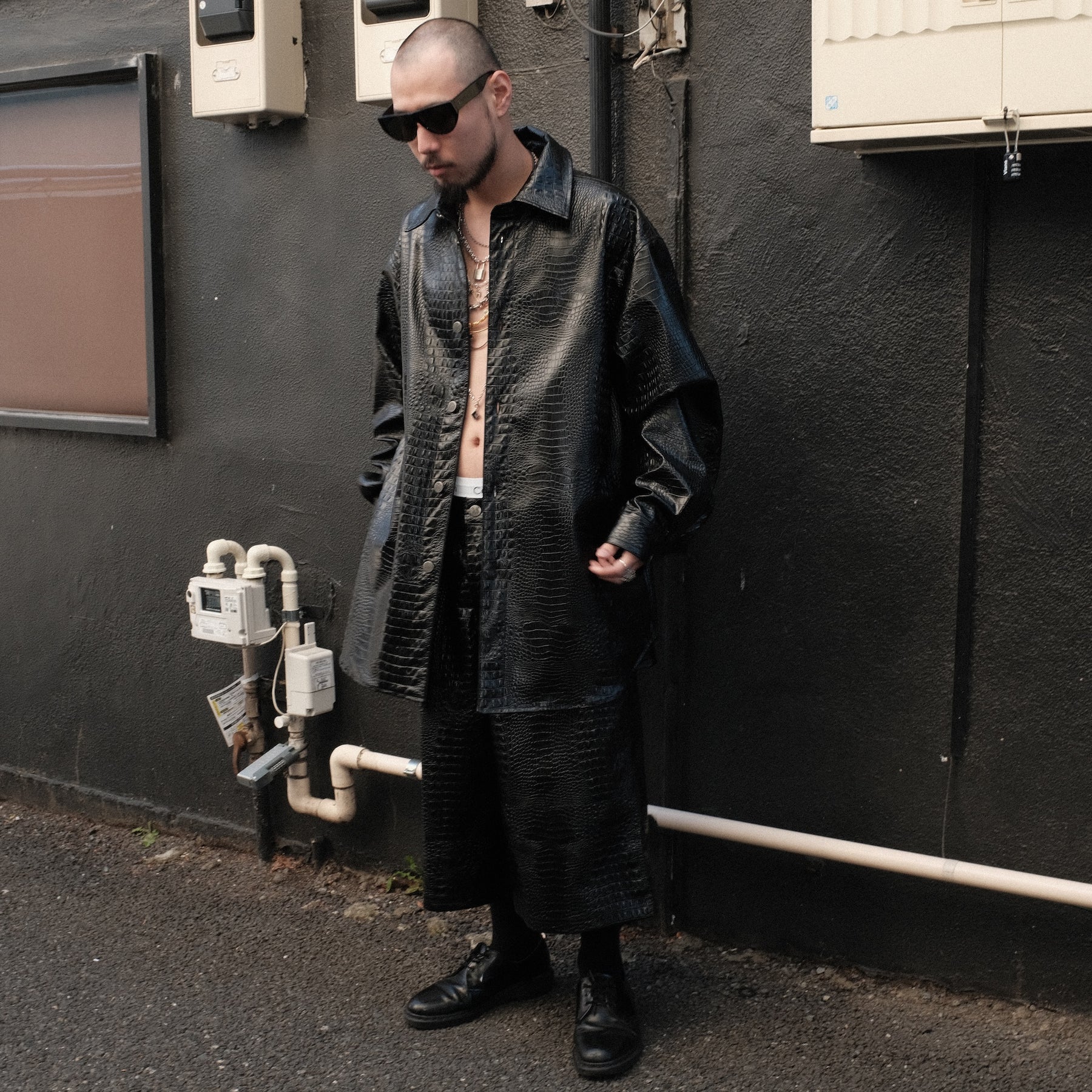 1313 SELAH / LUCIFER FAUX CROCODILE JACKET