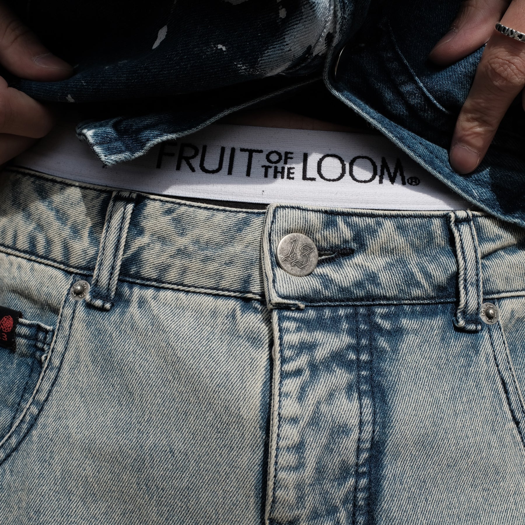 1313 SELAH / BENJI DENIM SHORTS RINSE BLUE