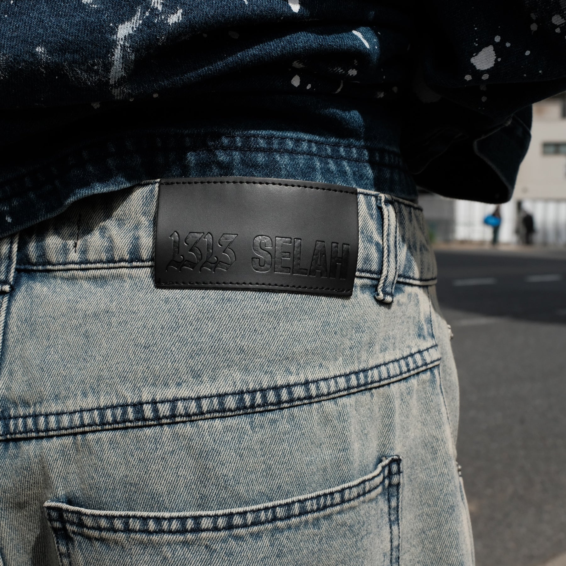 1313 SELAH / BENJI DENIM SHORTS RINSE BLUE