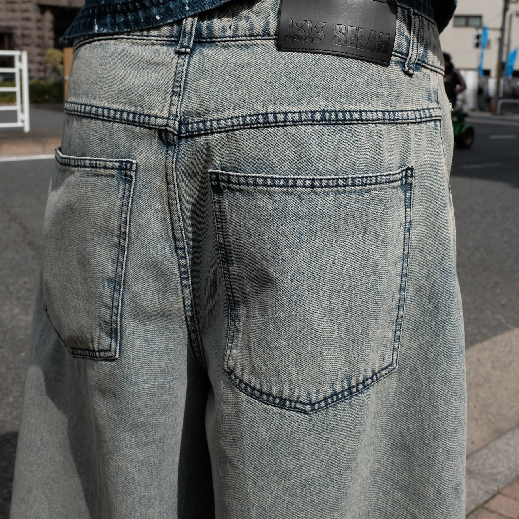 1313 SELAH / BENJI DENIM SHORTS RINSE BLUE