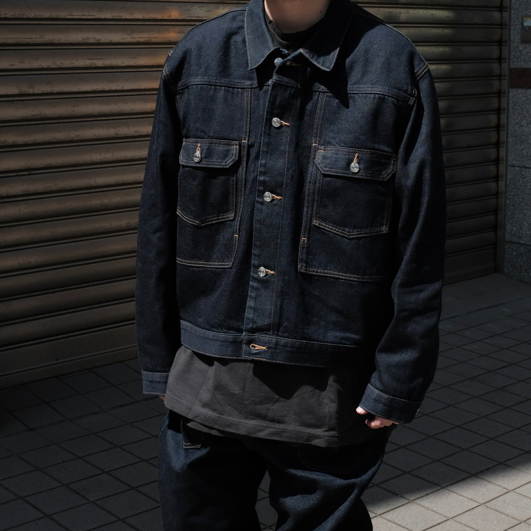 <span style="color: #f50b0b;">Last One</span> Calvin Klein / UTILITY DENIM JACKET INDIGO BLUE