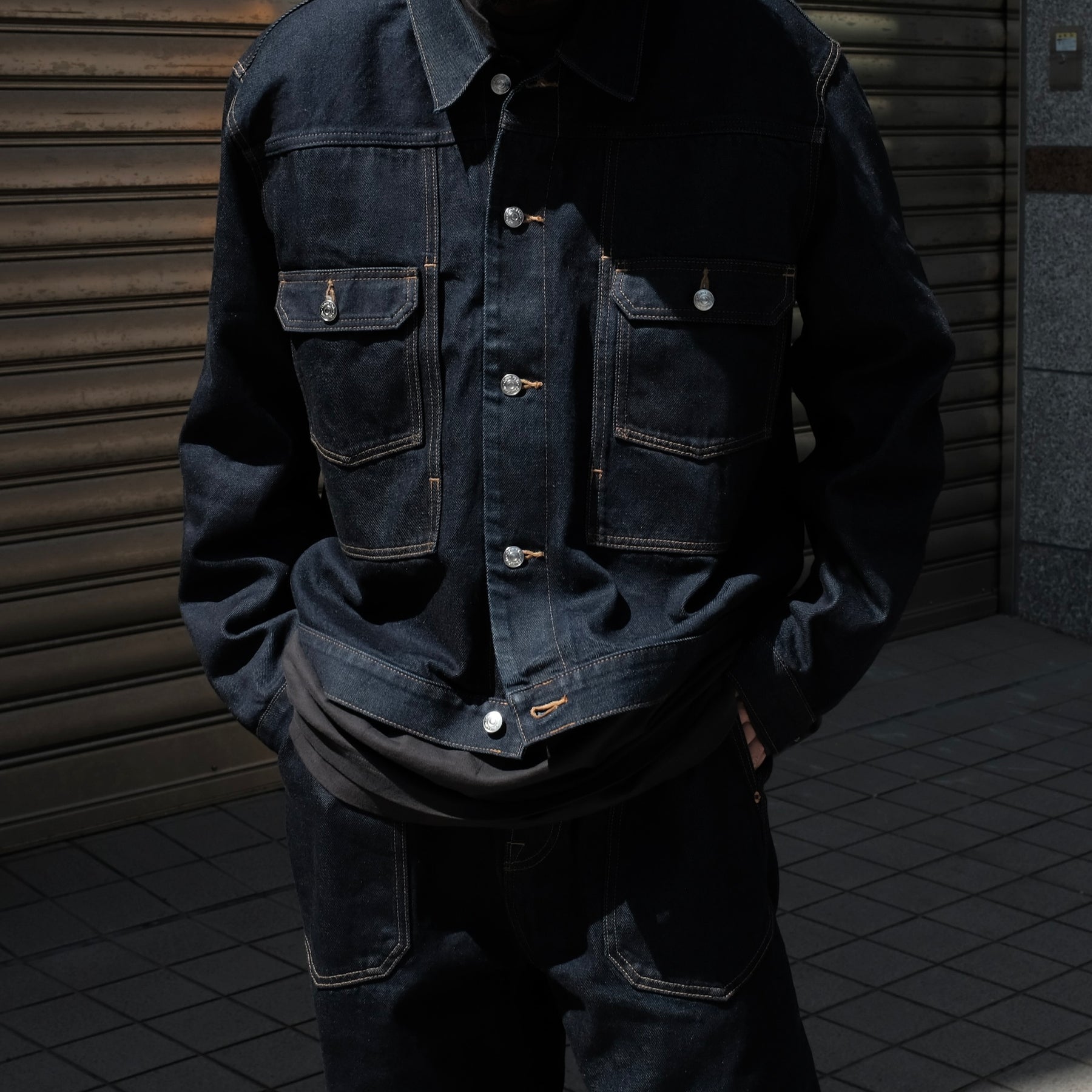 <span style="color: #f50b0b;">Last One</span> Calvin Klein / UTILITY DENIM JACKET INDIGO BLUE