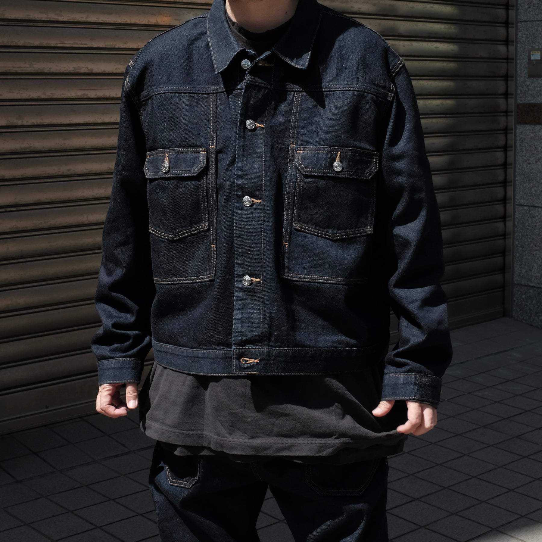 <span style="color: #f50b0b;">Last One</span> Calvin Klein / UTILITY DENIM JACKET INDIGO BLUE
