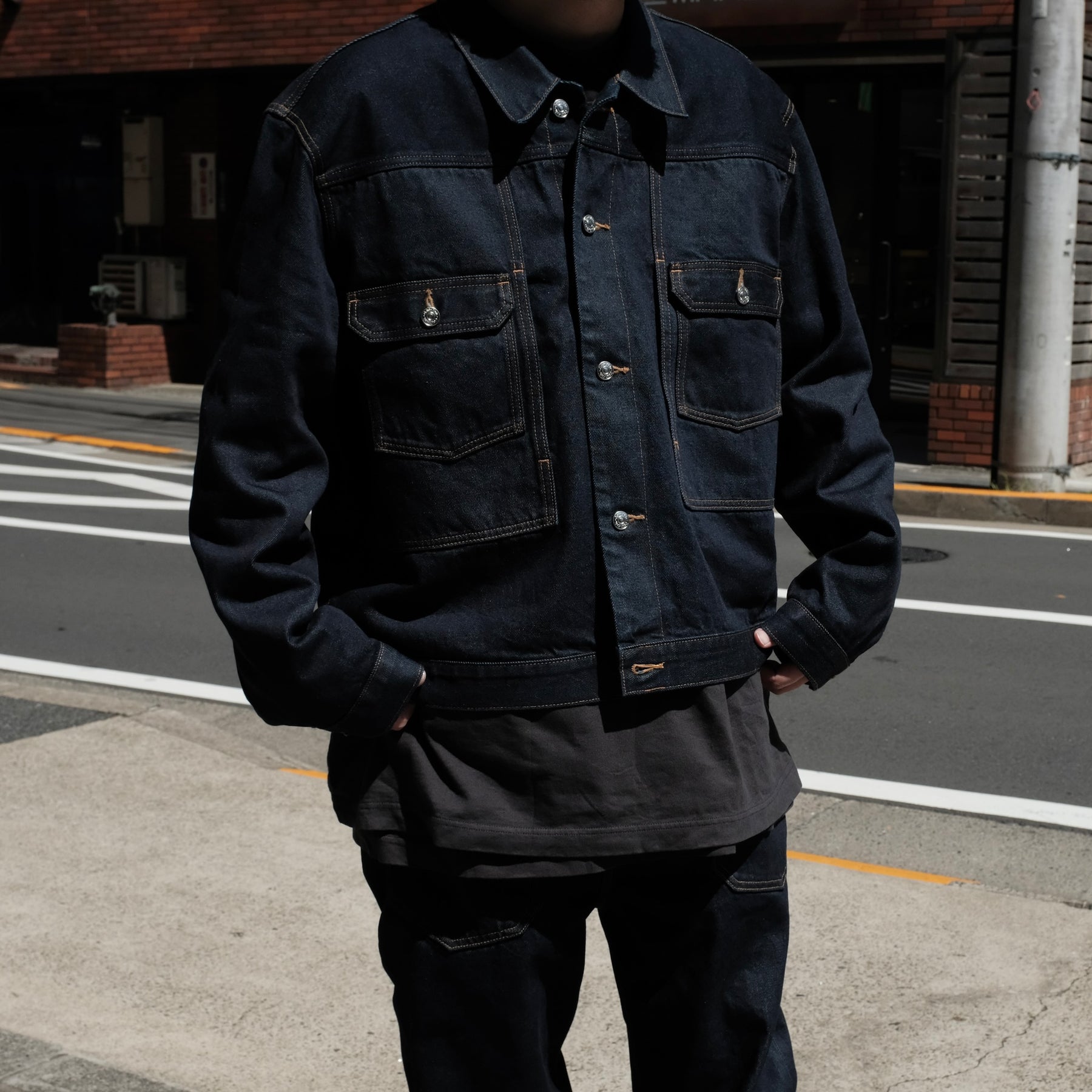 <span style="color: #f50b0b;">Last One</span> Calvin Klein / UTILITY DENIM JACKET INDIGO BLUE