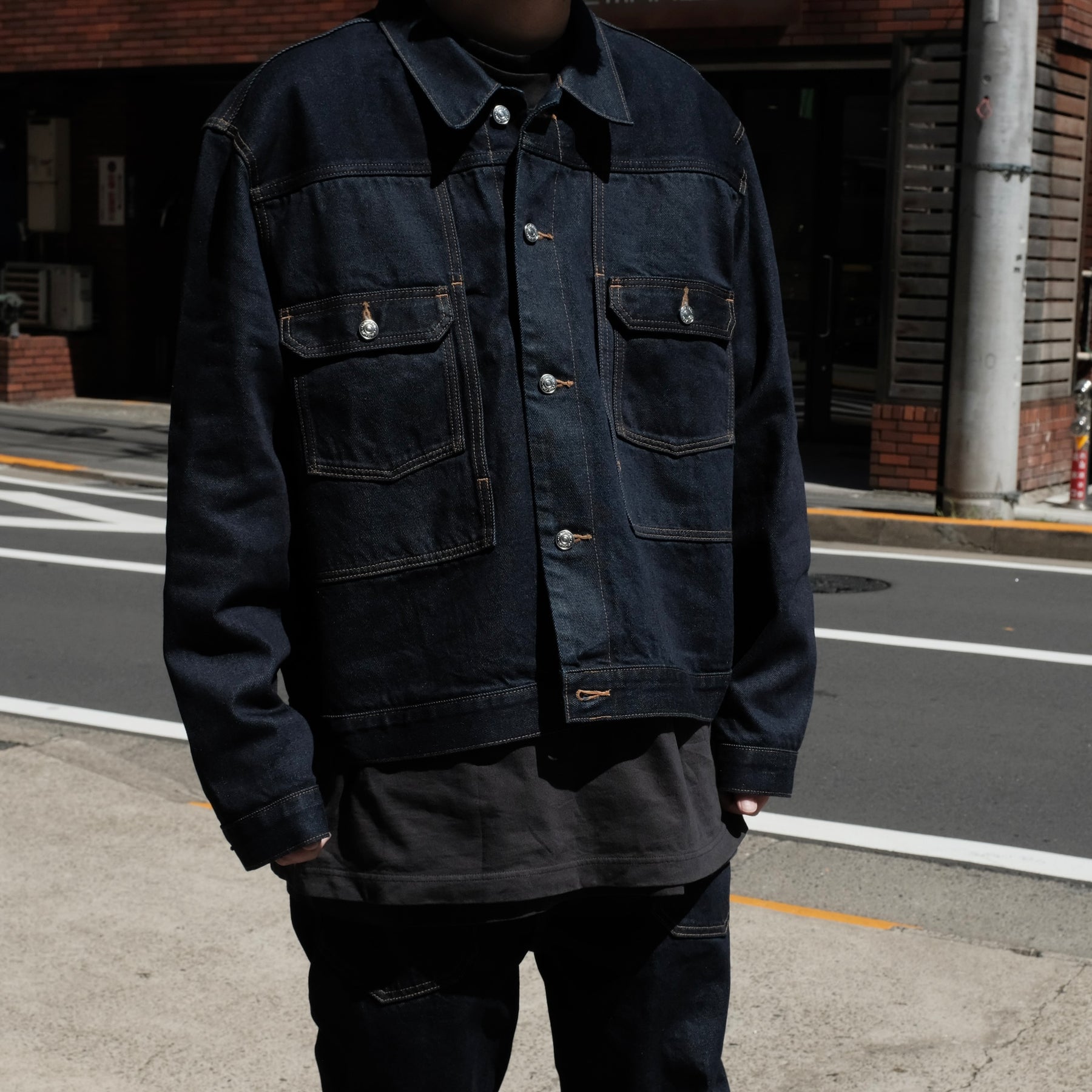 <span style="color: #f50b0b;">Last One</span> Calvin Klein / UTILITY DENIM JACKET INDIGO BLUE